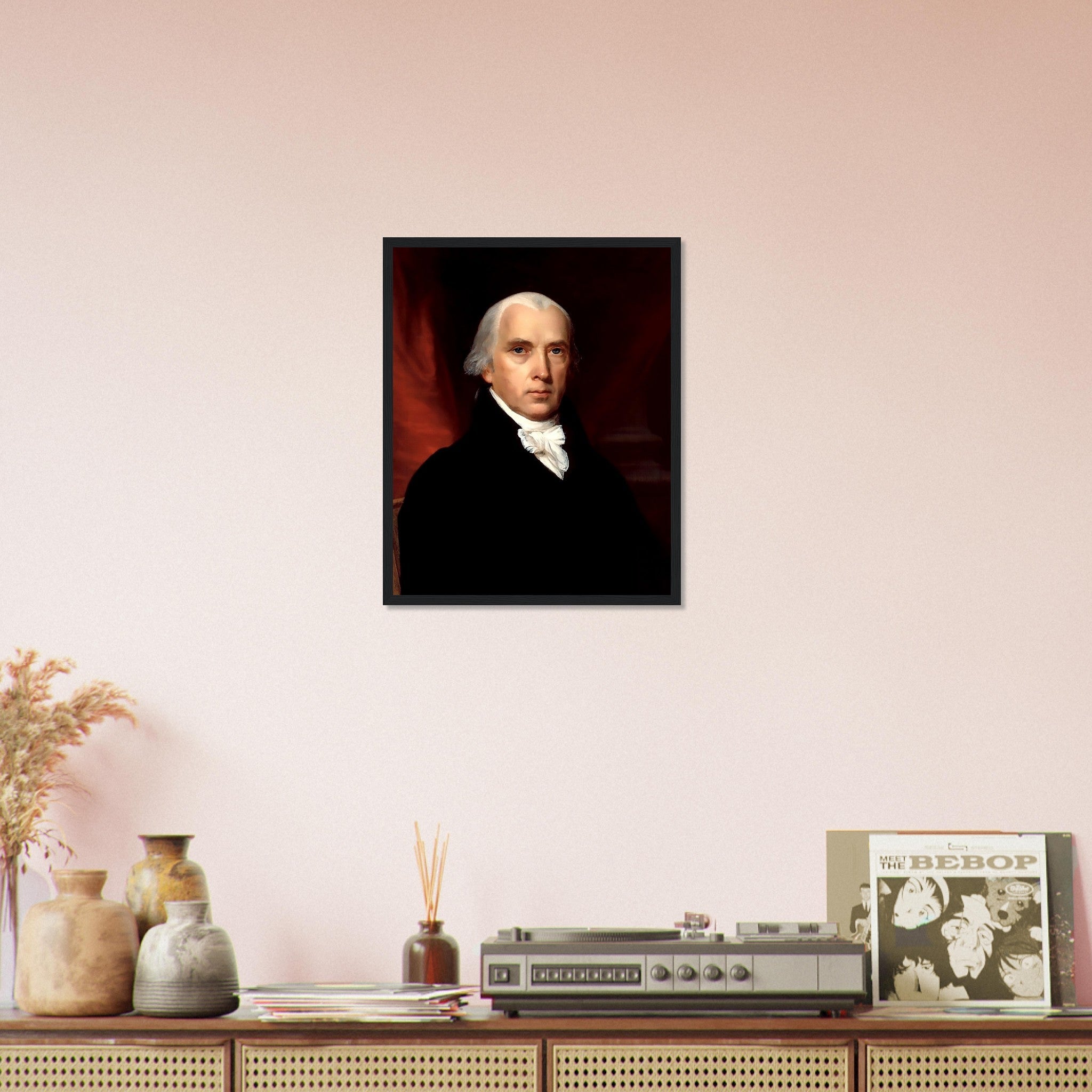 James Madison Framed, 4th President Of Usa, Vintage Portrait - James Madison Framed Print - WallArtPrints4U