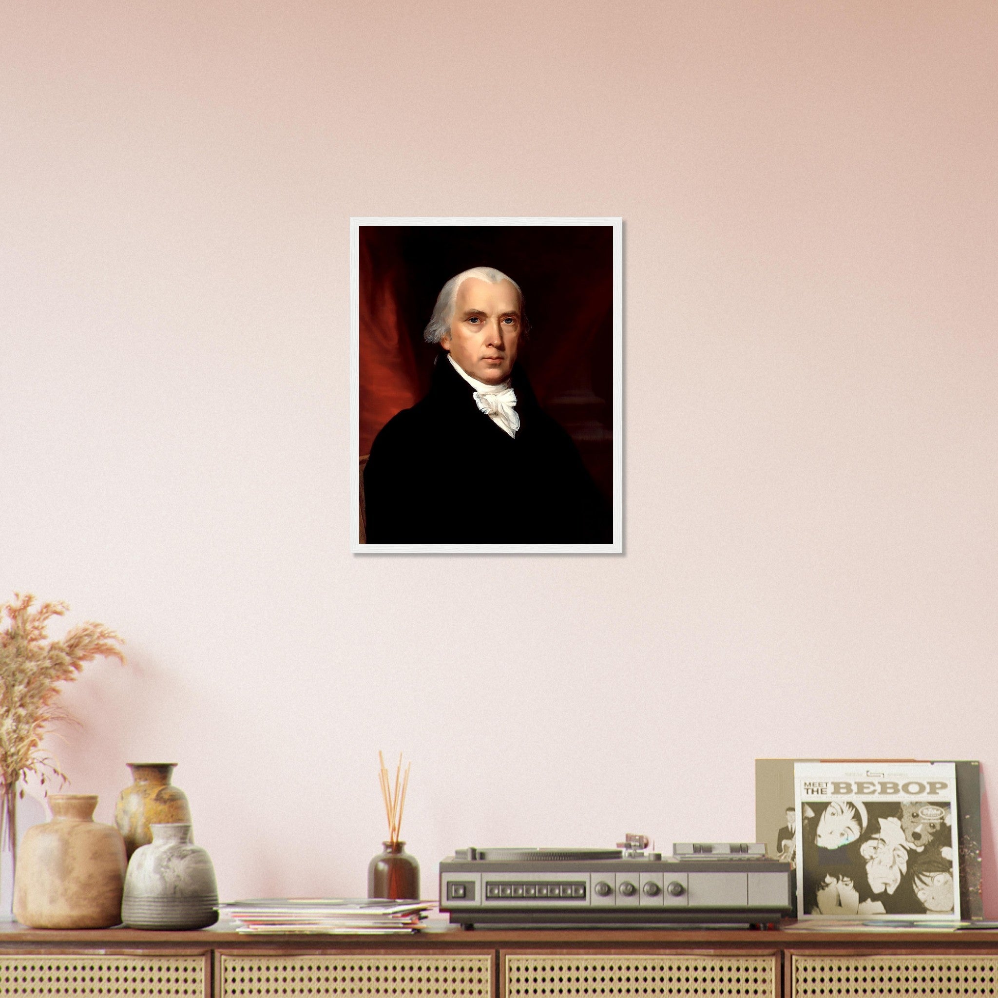 James Madison Framed, 4th President Of Usa, Vintage Portrait - James Madison Framed Print - WallArtPrints4U
