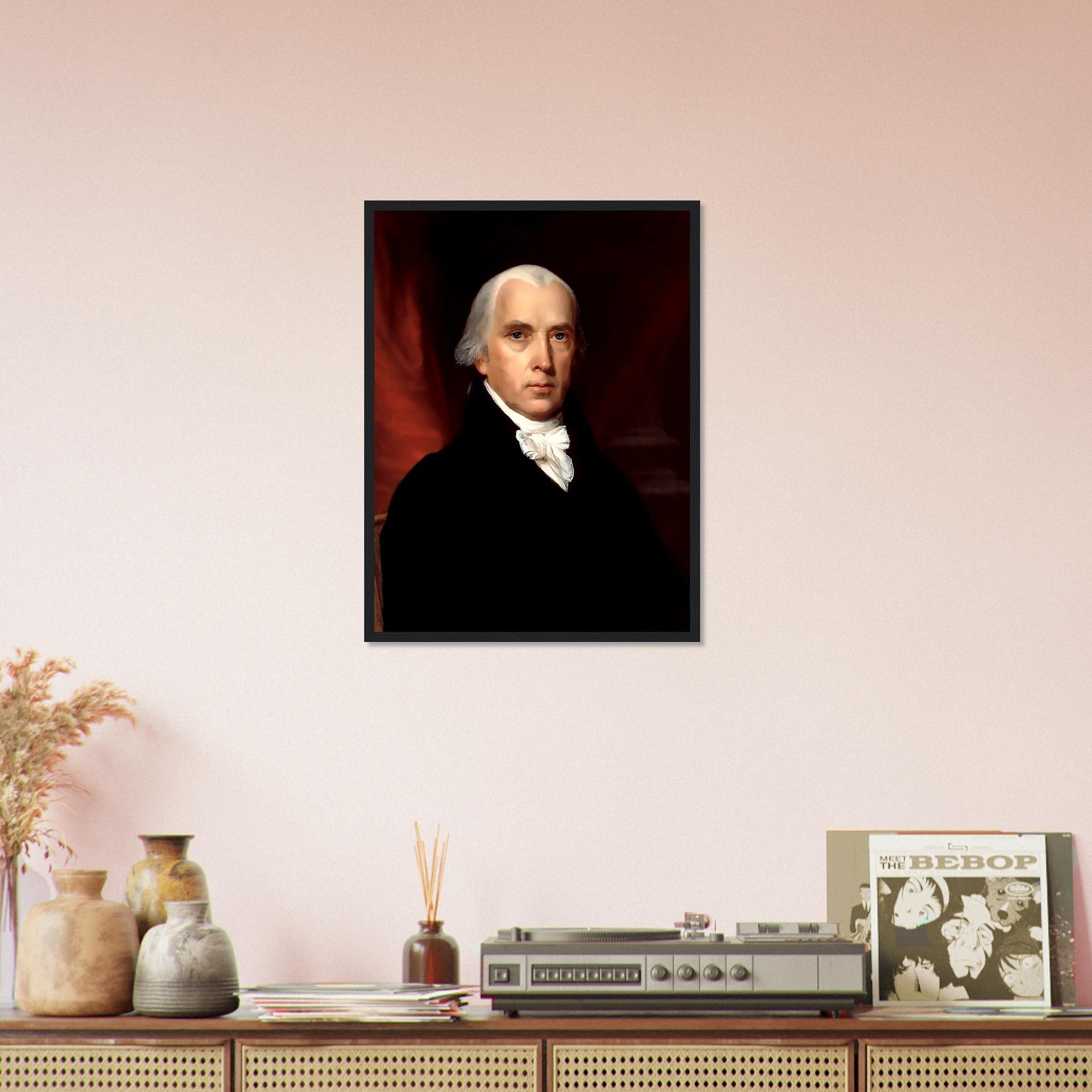 James Madison Framed, 4th President Of Usa, Vintage Portrait - James Madison Framed Print - WallArtPrints4U