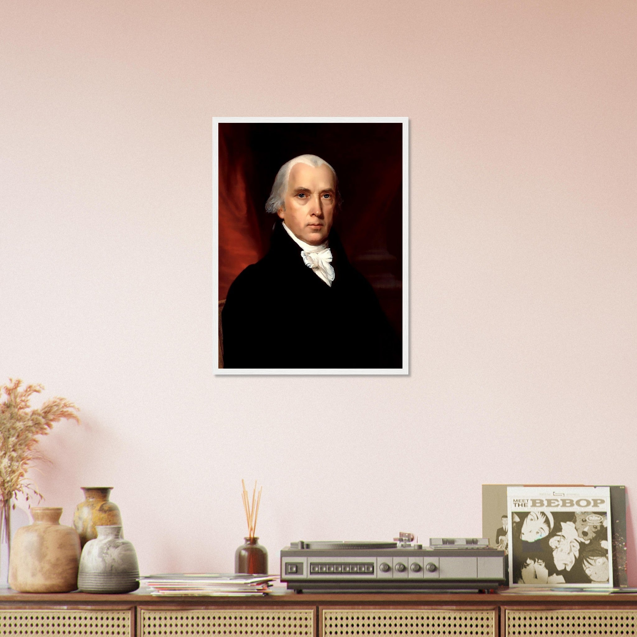 James Madison Framed, 4th President Of Usa, Vintage Portrait - James Madison Framed Print - WallArtPrints4U