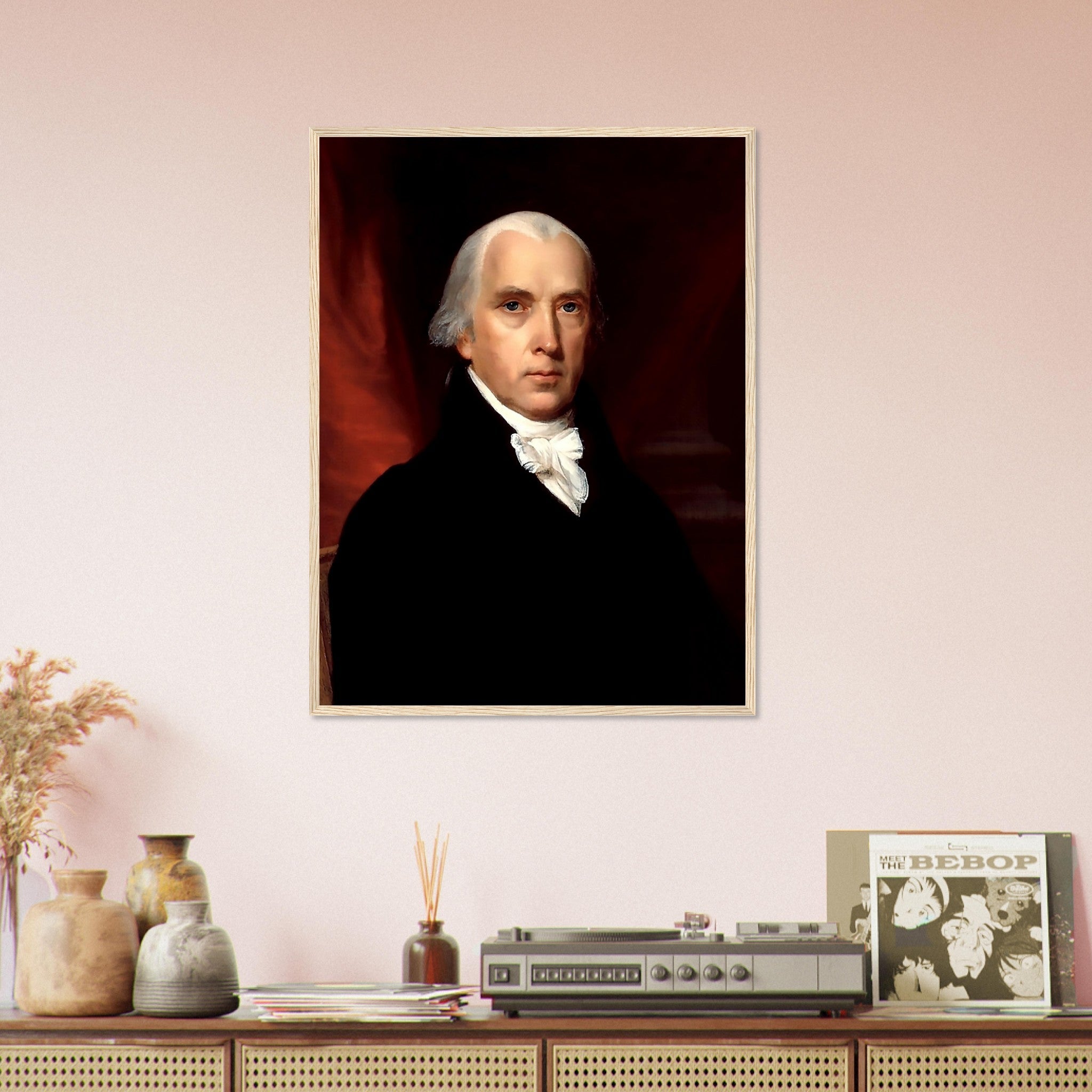 James Madison Framed, 4th President Of Usa, Vintage Portrait - James Madison Framed Print - WallArtPrints4U