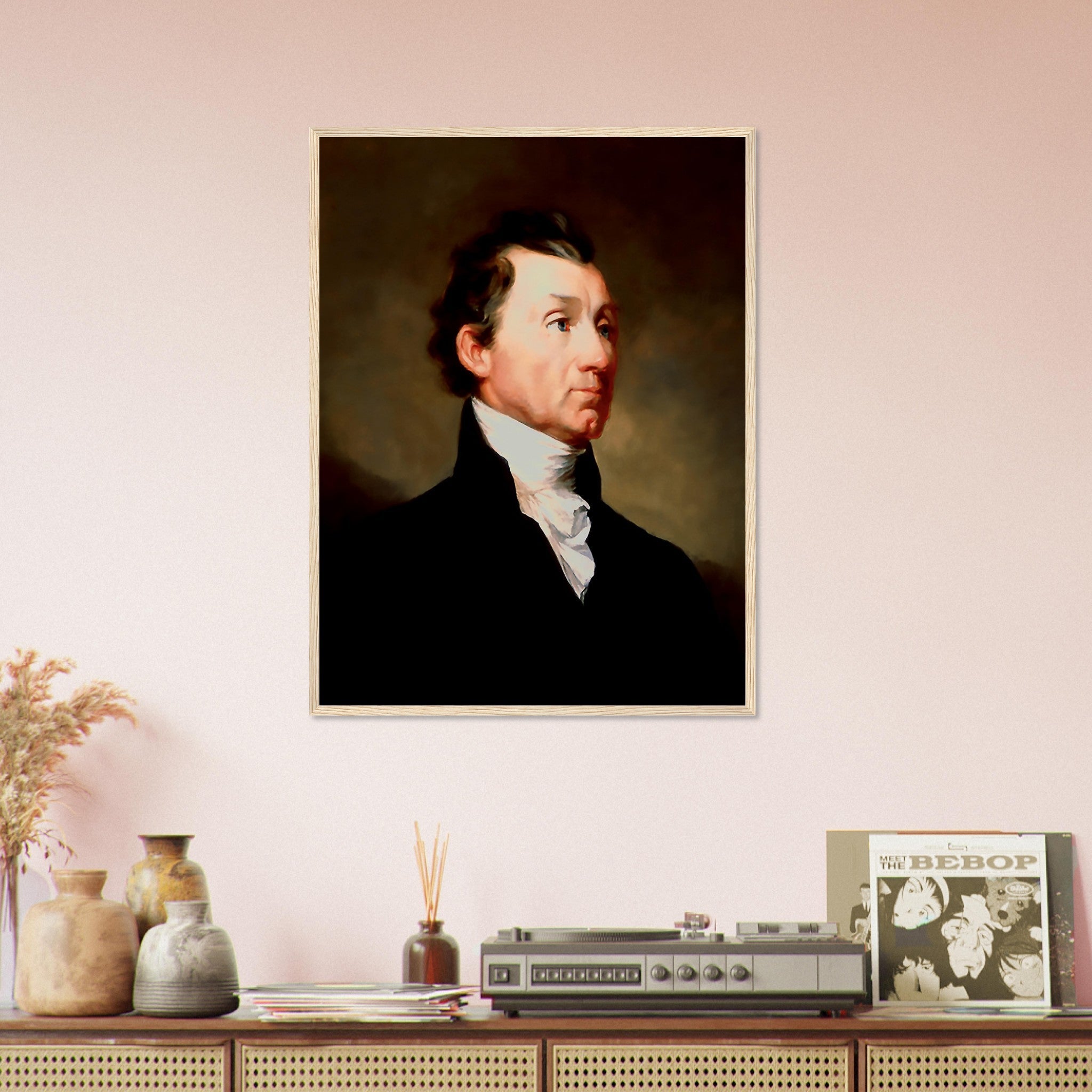 James Monroe Framed, 5th President Of Usa, Vintage Portrait - James Monroe Framed Print - WallArtPrints4U