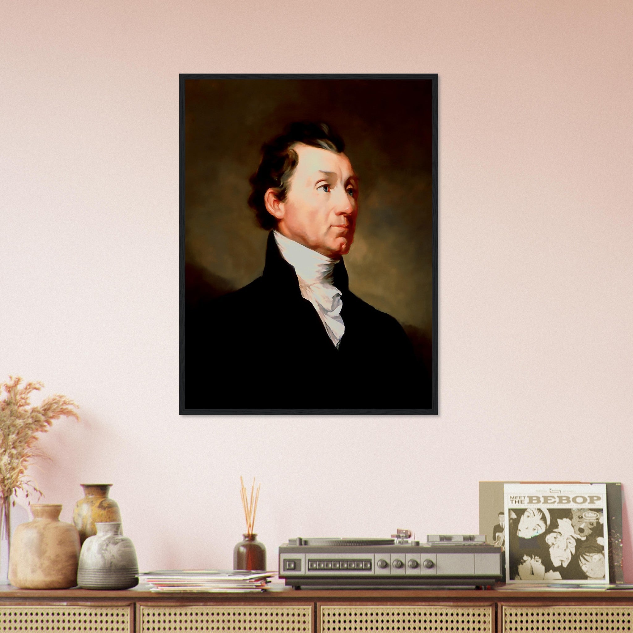 James Monroe Framed, 5th President Of Usa, Vintage Portrait - James Monroe Framed Print - WallArtPrints4U