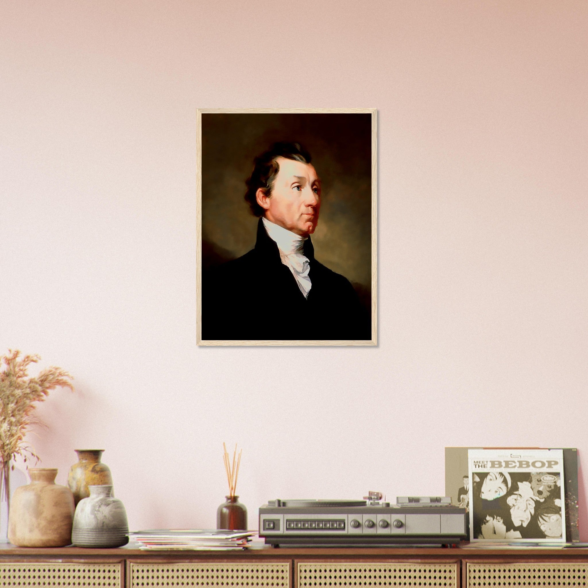 James Monroe Framed, 5th President Of Usa, Vintage Portrait - James Monroe Framed Print - WallArtPrints4U