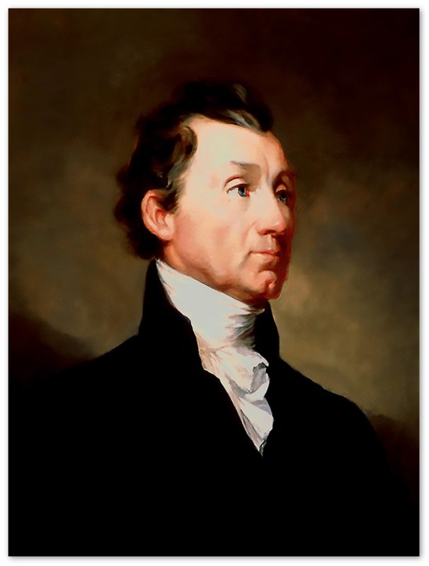 James Monroe Poster, 5th President Of Usa, Vintage Portrait - James Monroe Print - WallArtPrints4U