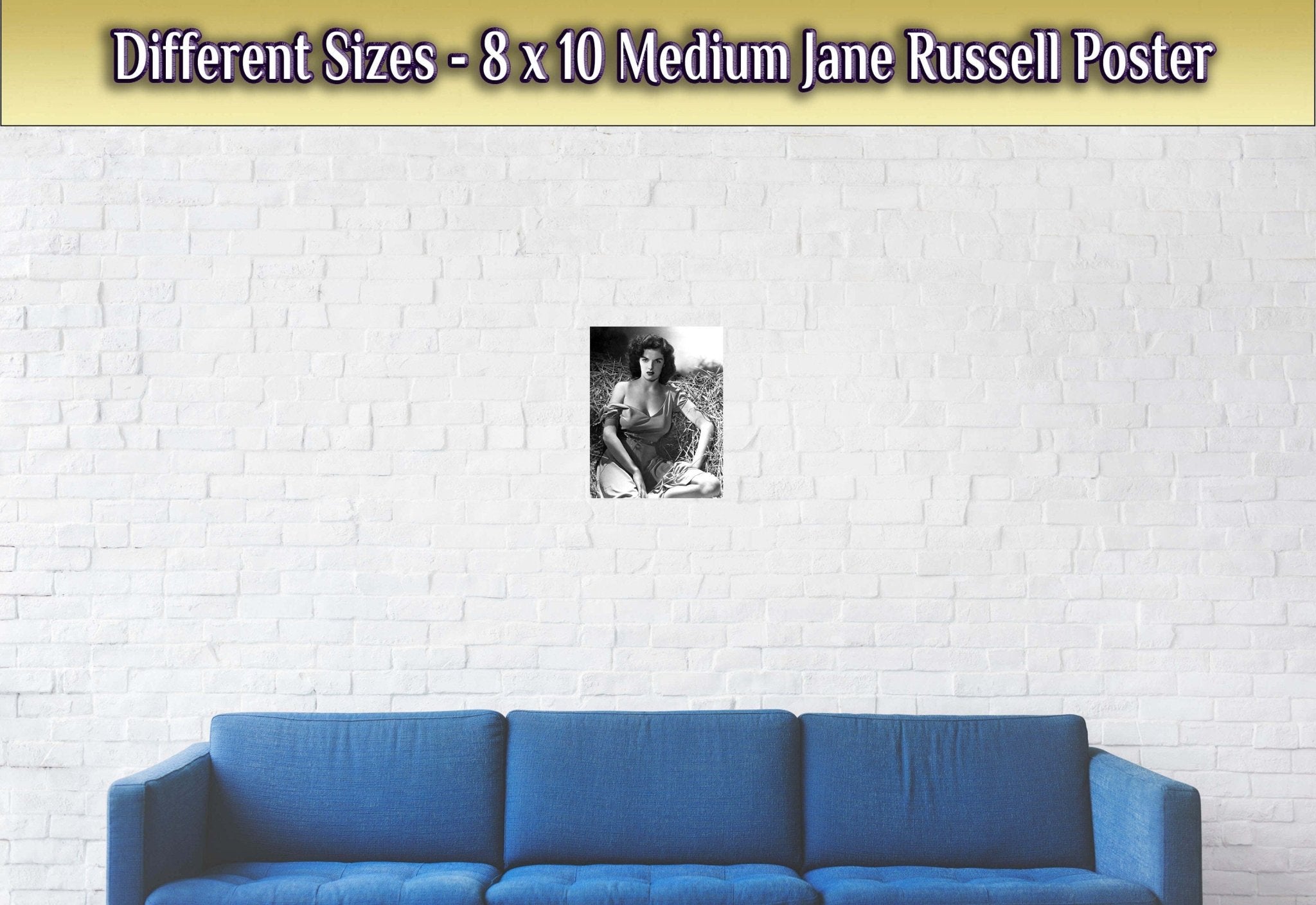 Jane Russell Poster, Gentlemen Prefer Blondes, Vintage Photo - Iconic Jane Russell Print - Hollywood Silver Screen Star - WallArtPrints4U