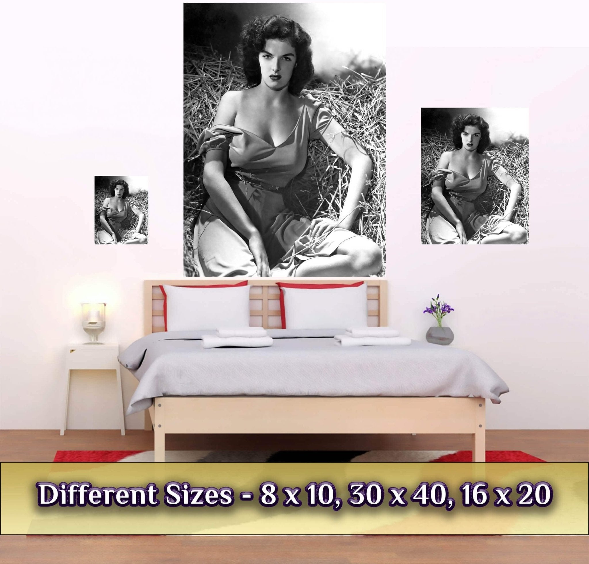 Jane Russell Poster, Gentlemen Prefer Blondes, Vintage Photo - Iconic Jane Russell Print - Hollywood Silver Screen Star - WallArtPrints4U