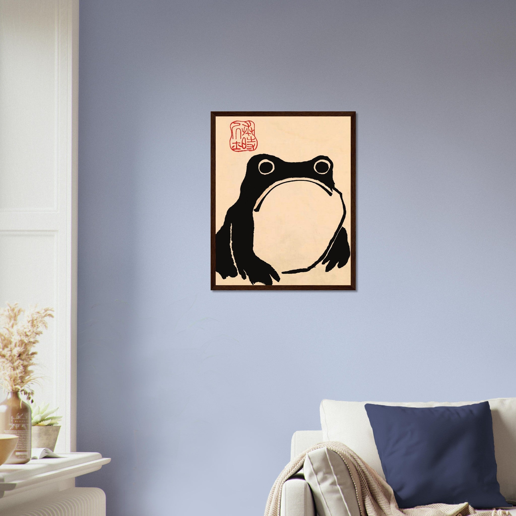 Japanese Art Framed Print Matsumoto Hoji Frog, Toad - WallArtPrints4U