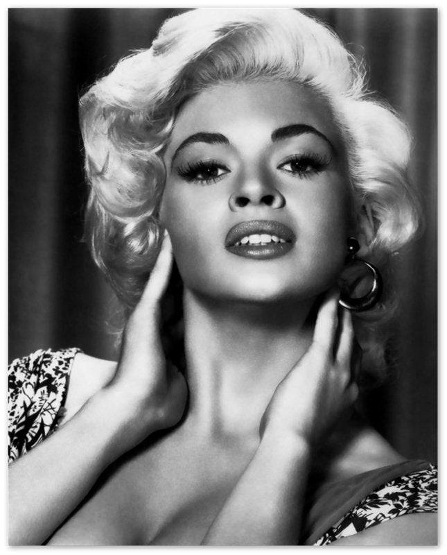 Jayne Mansfield Poster, Sex Symbol, Rare Photo - Iconic Jayne Mansfield Print - Hollywood Silver Screen Star - WallArtPrints4U