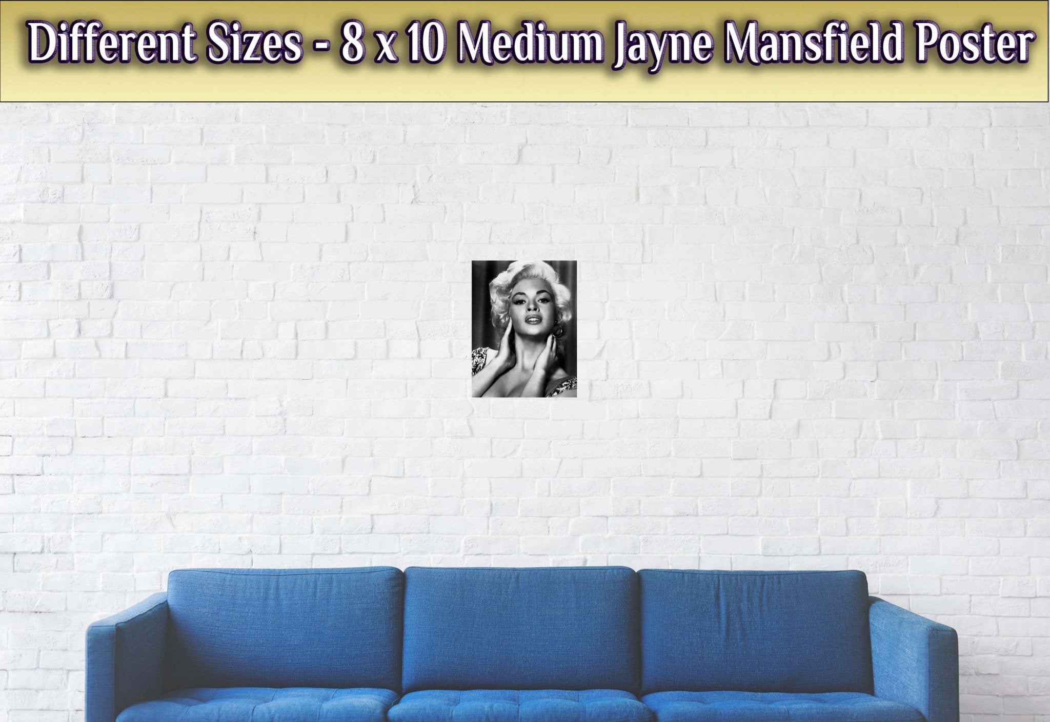 Jayne Mansfield Poster, Sex Symbol, Rare Photo - Iconic Jayne Mansfield Print - Hollywood Silver Screen Star - WallArtPrints4U