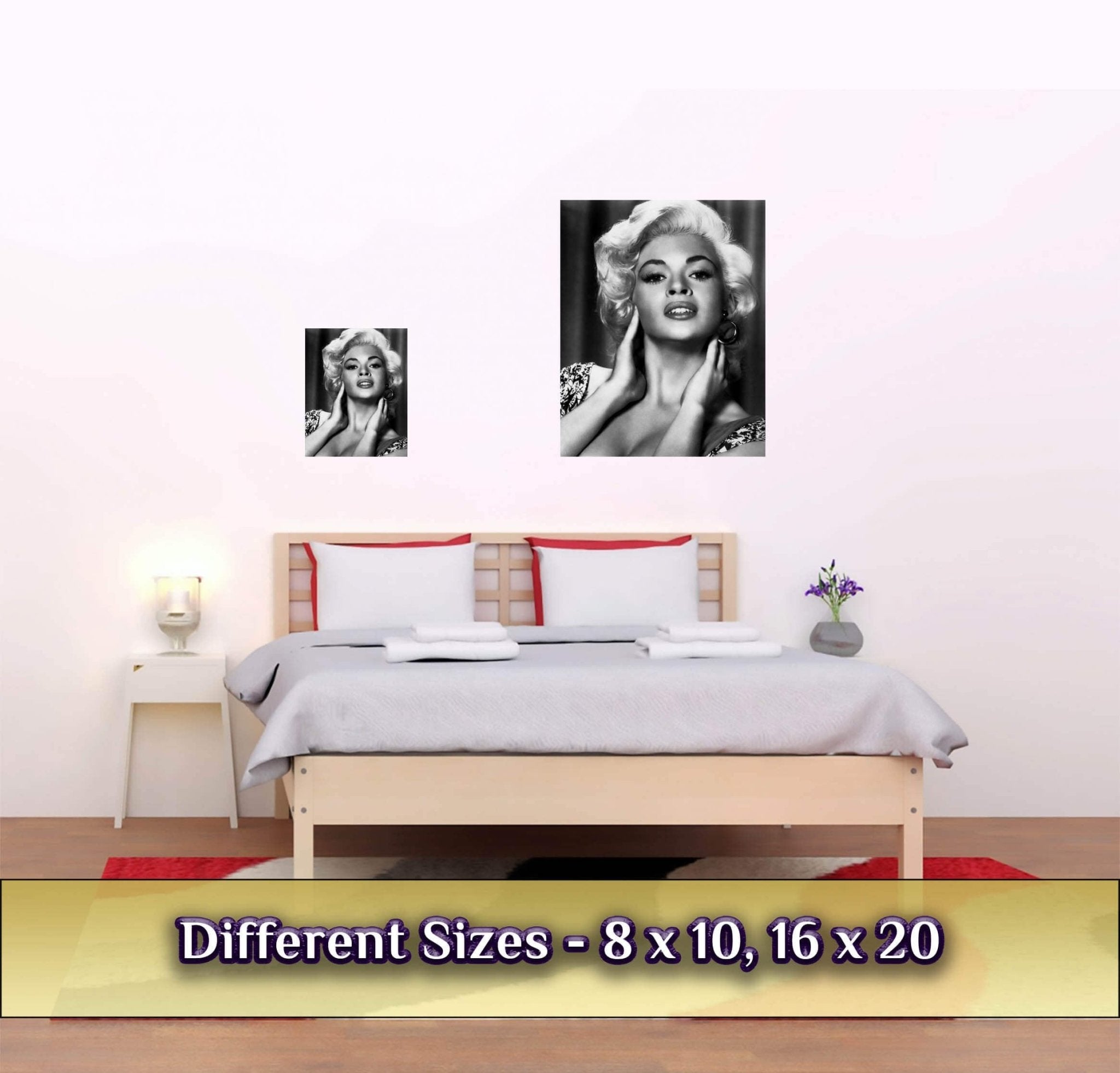 Jayne Mansfield Poster, Sex Symbol, Rare Photo - Iconic Jayne Mansfield Print - Hollywood Silver Screen Star - WallArtPrints4U