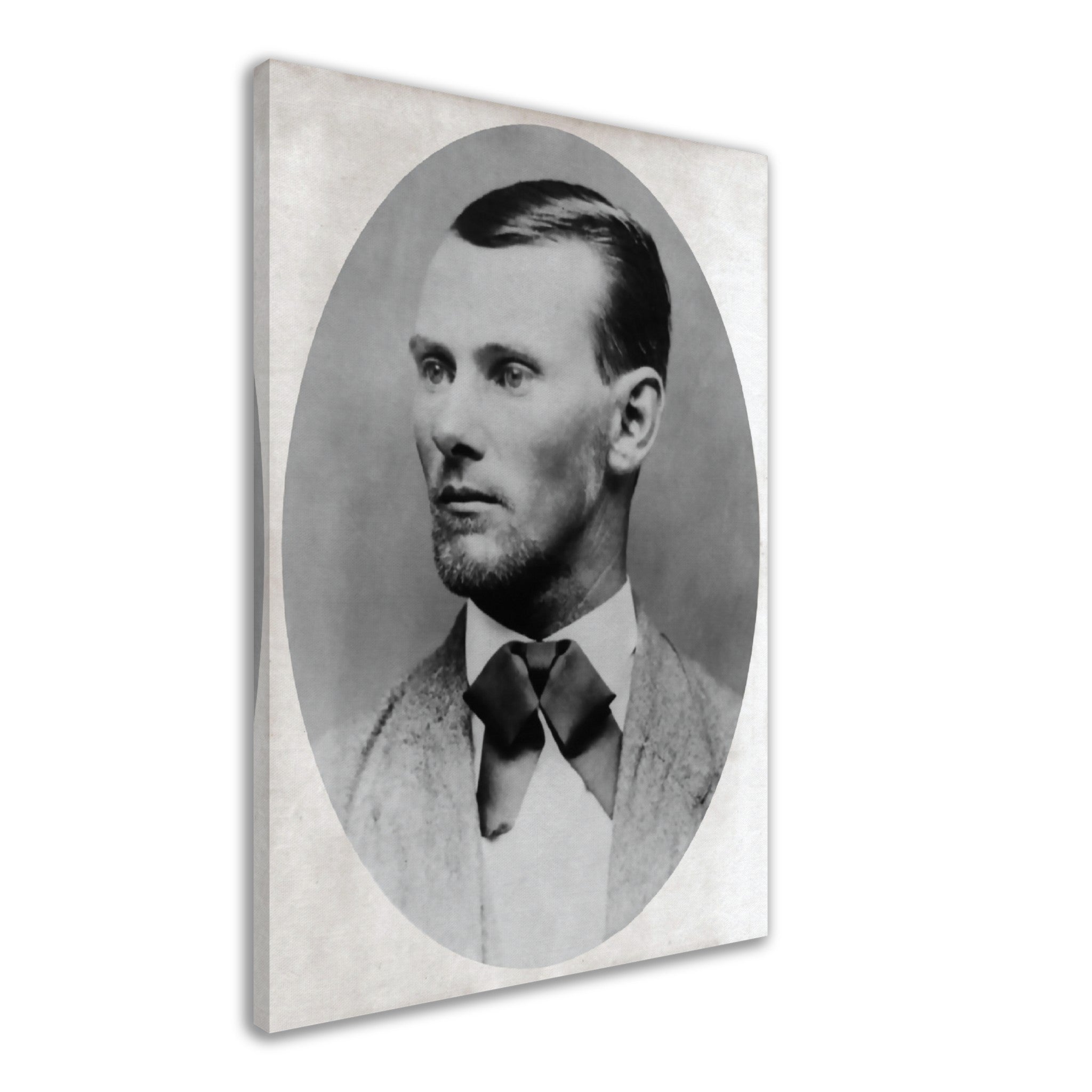 Jesse James Canvas, Notorius Western Outlaw, Vintage Photo - Jesse James Canvas Print - Dead Or Alive 10,000 - WallArtPrints4U