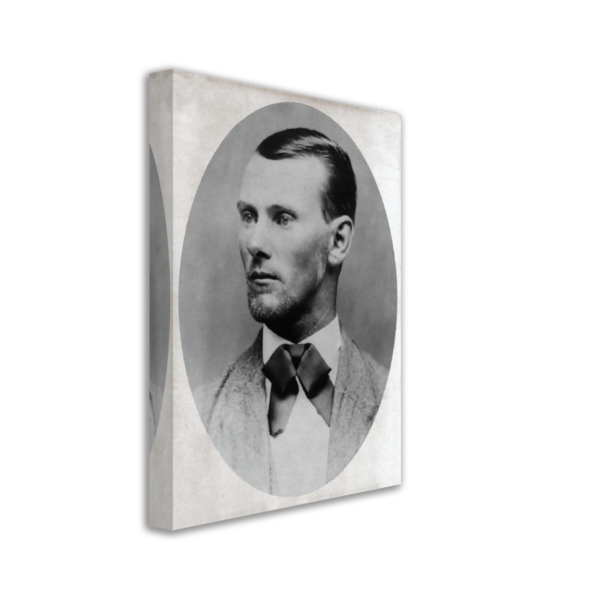 Jesse James Canvas, Notorius Western Outlaw, Vintage Photo - Jesse James Canvas Print - Dead Or Alive 10,000 - WallArtPrints4U