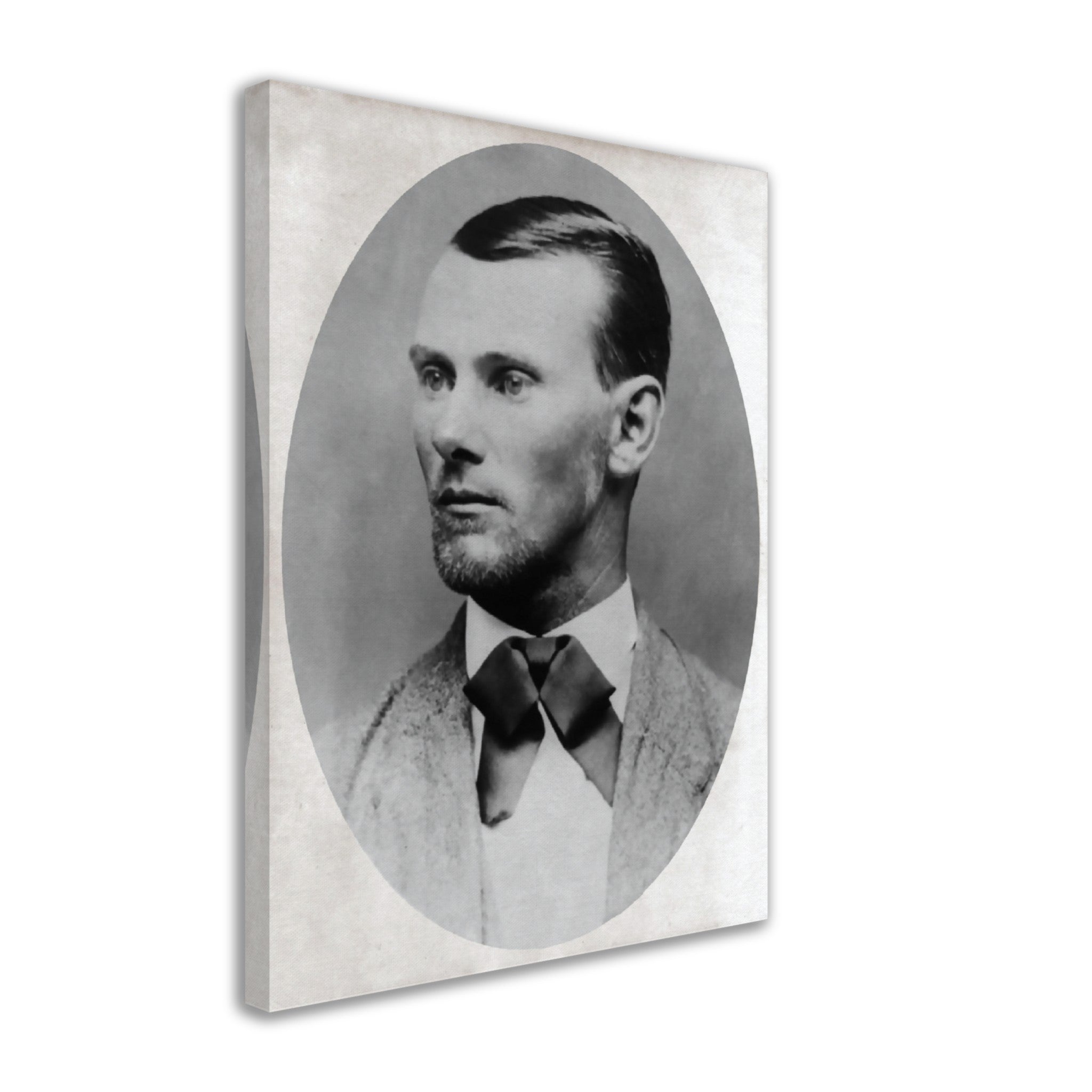 Jesse James Canvas, Notorius Western Outlaw, Vintage Photo - Jesse James Canvas Print - Dead Or Alive 10,000 - WallArtPrints4U