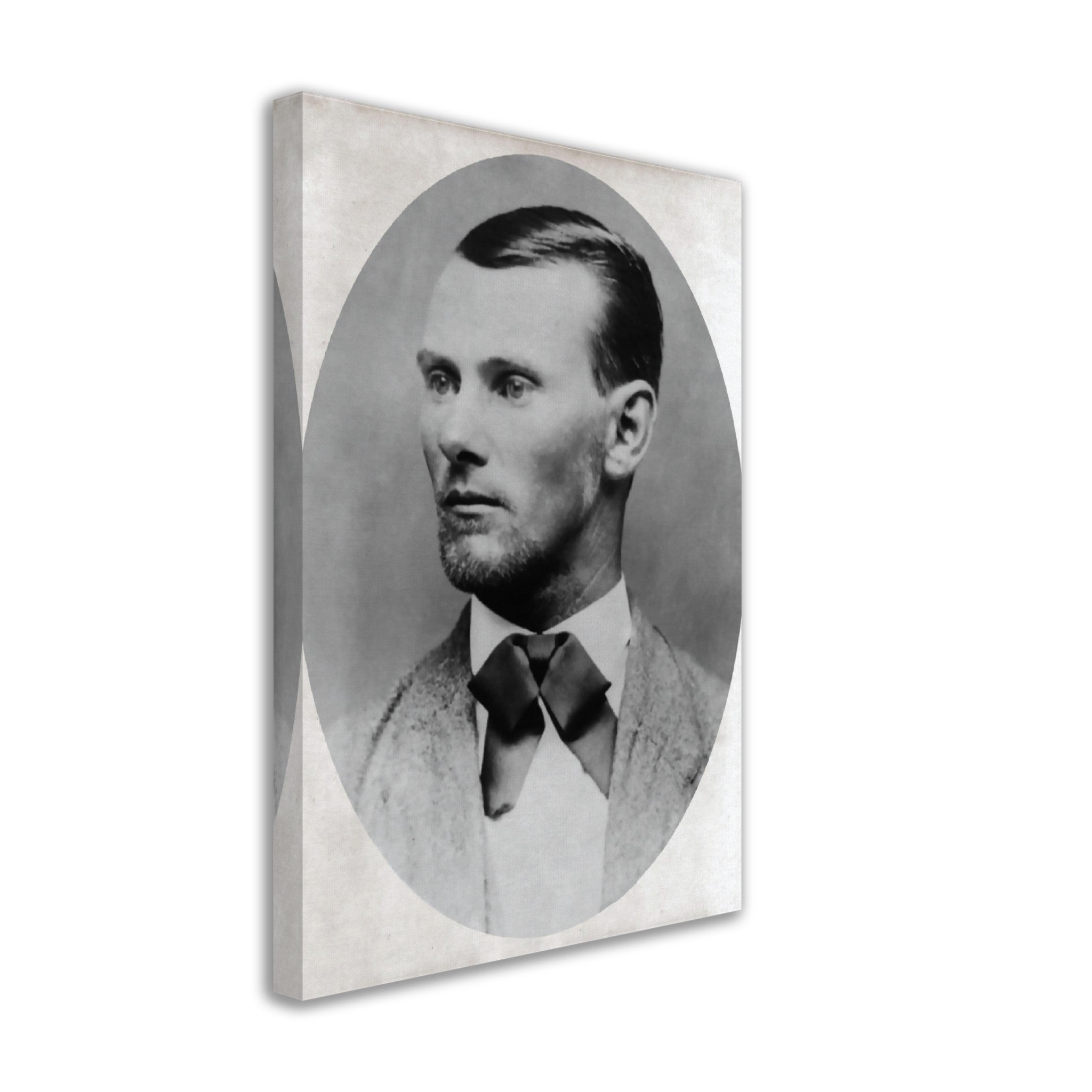 Jesse James Canvas, Notorius Western Outlaw, Vintage Photo - Jesse James Canvas Print - Dead Or Alive 10,000 - WallArtPrints4U