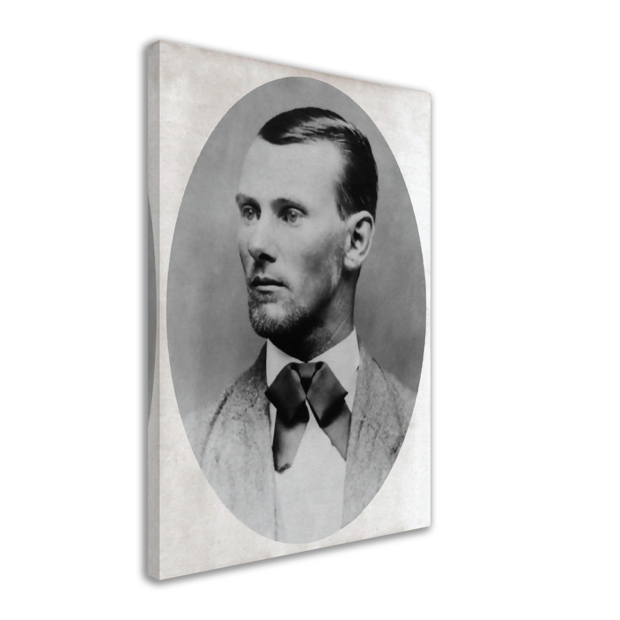 Jesse James Canvas, Notorius Western Outlaw, Vintage Photo - Jesse James Canvas Print - Dead Or Alive 10,000 - WallArtPrints4U