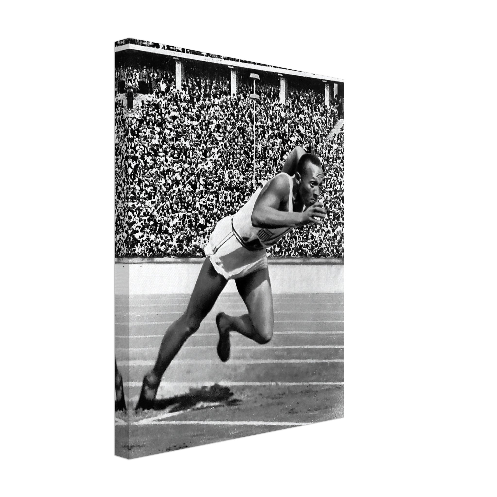 Jesse Owens Canvas Vintage Photo - Iconic Jesse Owens Canvas Print - WallArtPrints4U