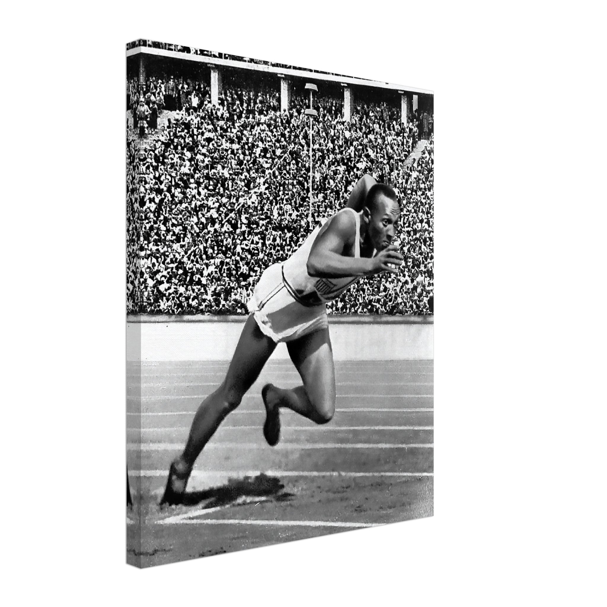 Jesse Owens Canvas Vintage Photo - Iconic Jesse Owens Canvas Print - WallArtPrints4U