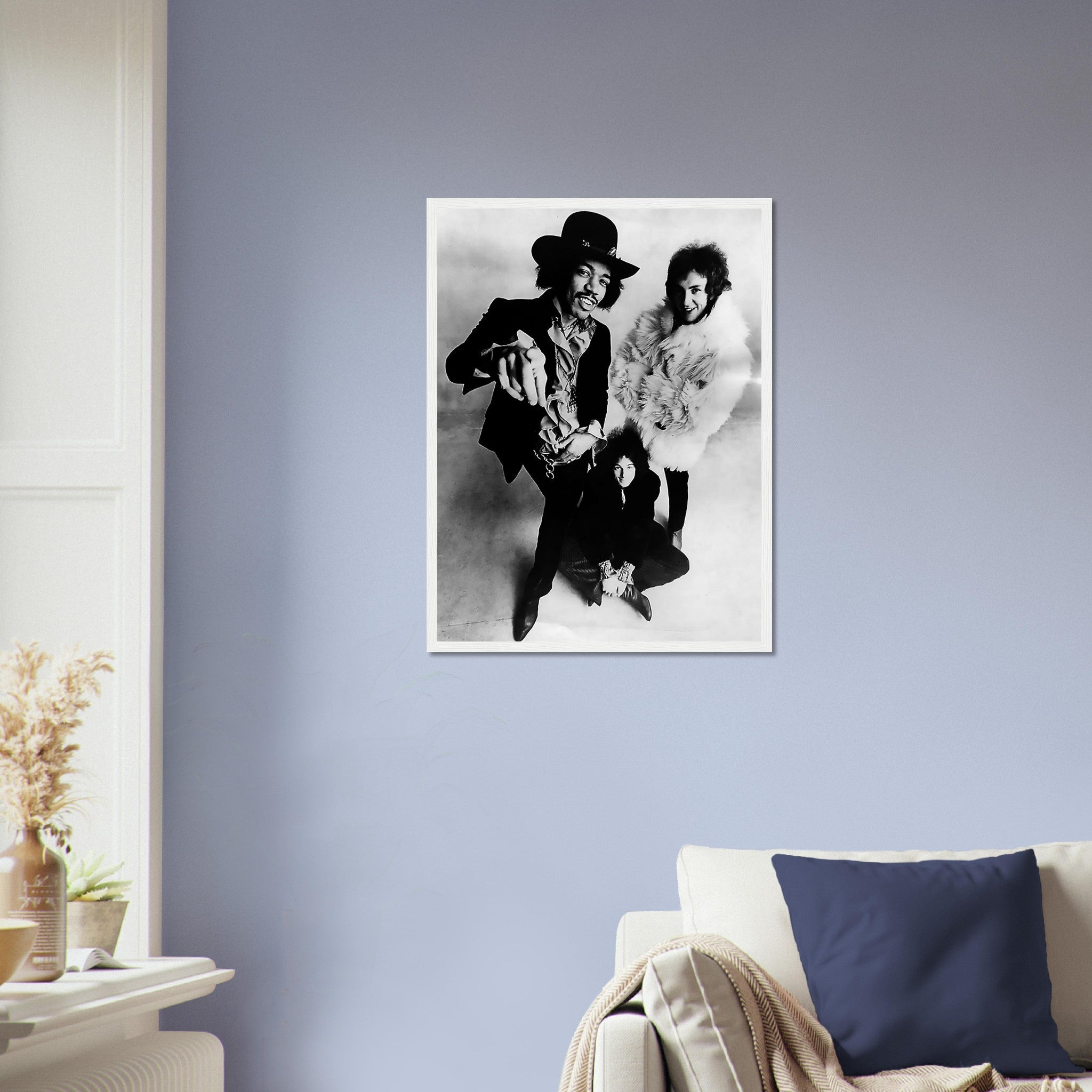 Jimi Hendrix Framed, Jimi Hendrix Experience 1968, Vintage Photo Portrait - Jimi Hendrix Framed Print UK, EU USA Domestic Shipping - WallArtPrints4U