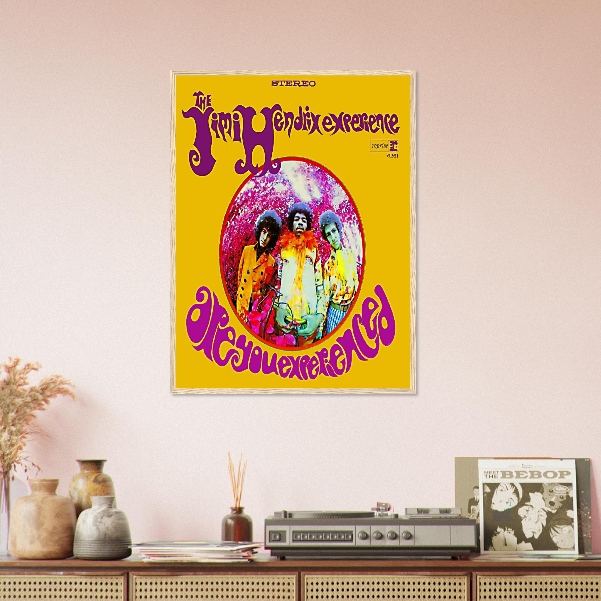 Jimi Hendrix Framed, Jimi Hendrix Experience Album Cover - Jimi Hendrix Framed Print - Psychedelic Rock UK, EU USA Domestic Shipping - WallArtPrints4U