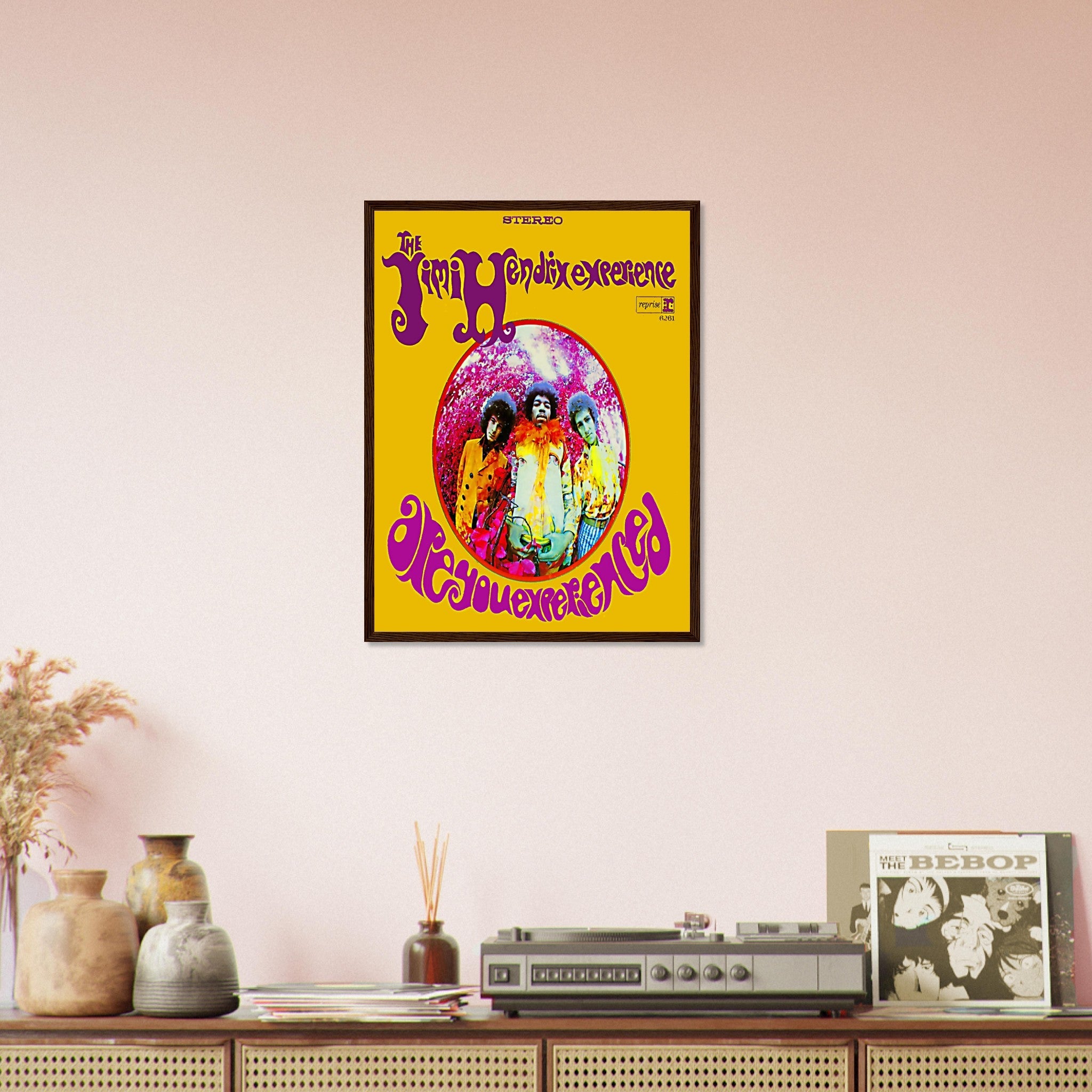 Jimi Hendrix Framed, Jimi Hendrix Experience Album Cover - Jimi Hendrix Framed Print - Psychedelic Rock UK, EU USA Domestic Shipping - WallArtPrints4U