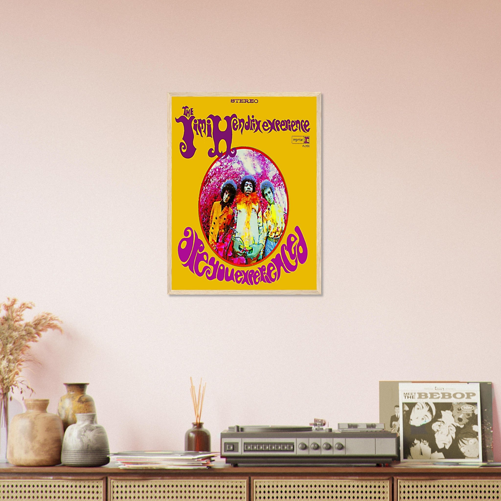 Jimi Hendrix Framed, Jimi Hendrix Experience Album Cover - Jimi Hendrix Framed Print - Psychedelic Rock UK, EU USA Domestic Shipping - WallArtPrints4U