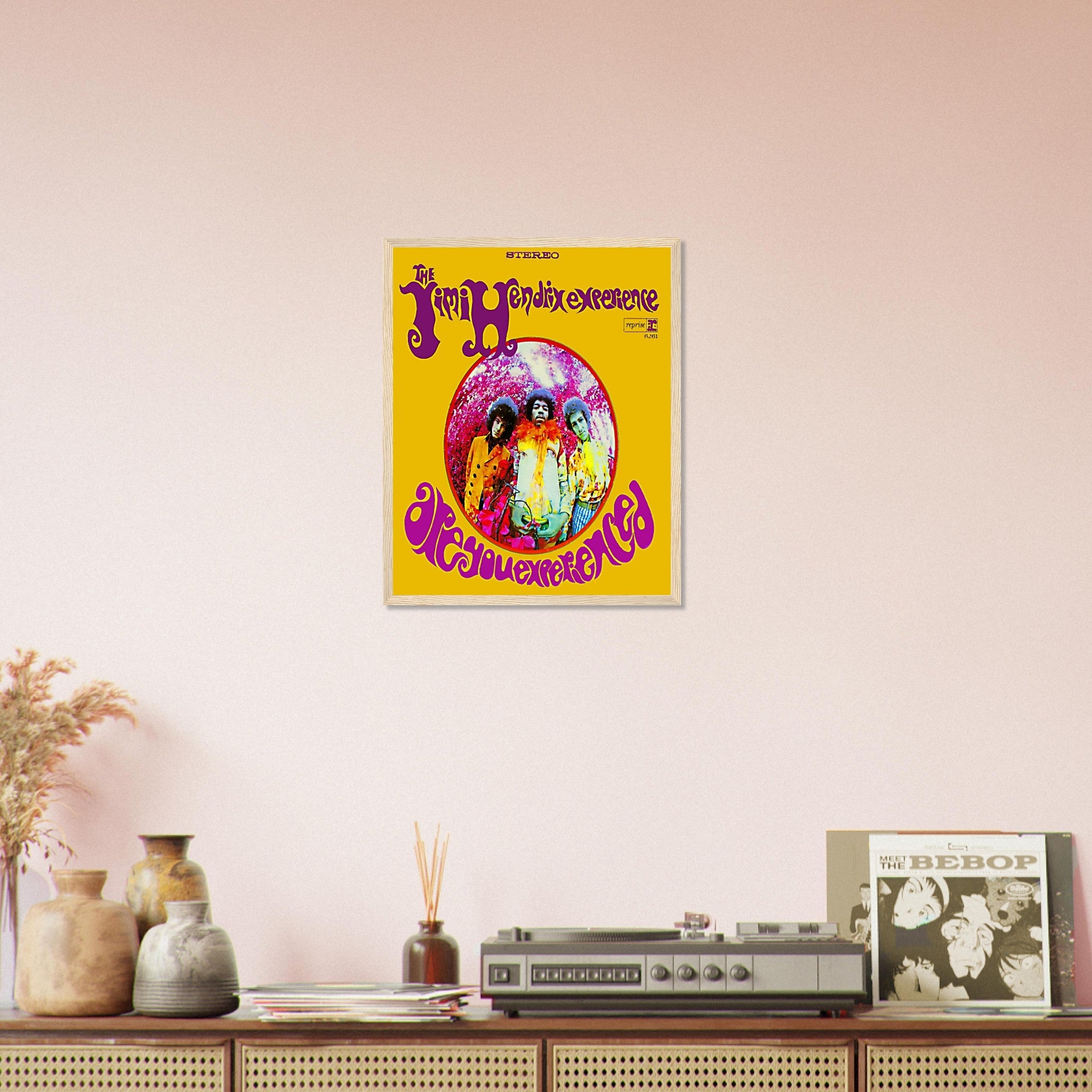 Jimi Hendrix Framed, Jimi Hendrix Experience Album Cover - Jimi Hendrix Framed Print - Psychedelic Rock UK, EU USA Domestic Shipping - WallArtPrints4U