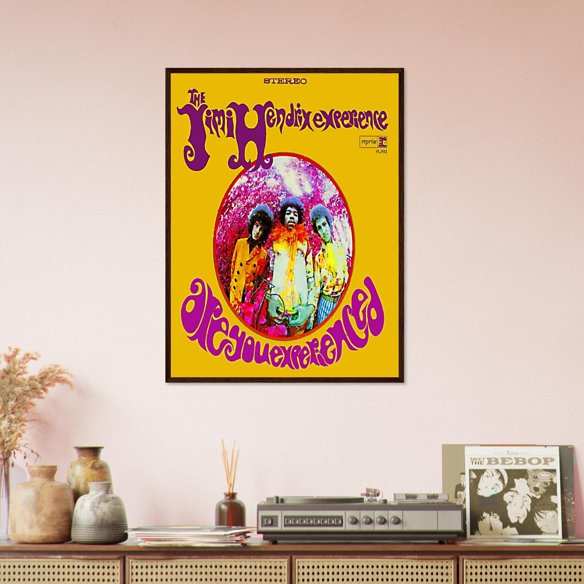 Jimi Hendrix Framed, Jimi Hendrix Experience Album Cover - Jimi Hendrix Framed Print - Psychedelic Rock UK, EU USA Domestic Shipping - WallArtPrints4U