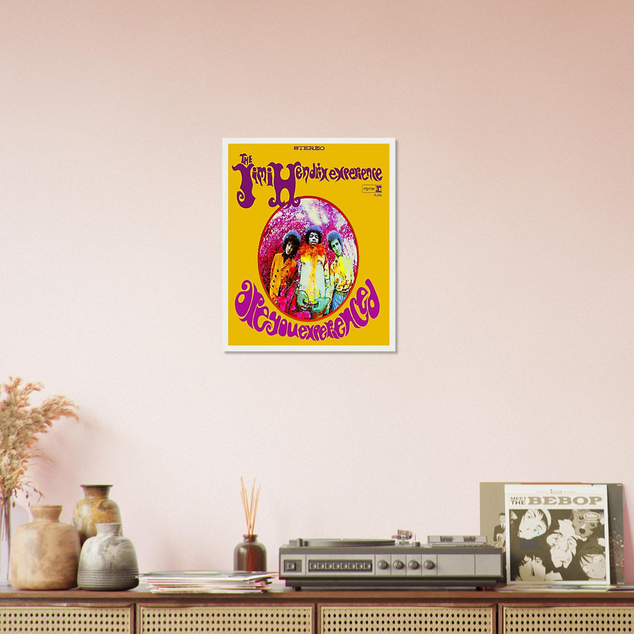 Jimi Hendrix Framed, Jimi Hendrix Experience Album Cover - Jimi Hendrix Framed Print - Psychedelic Rock UK, EU USA Domestic Shipping - WallArtPrints4U