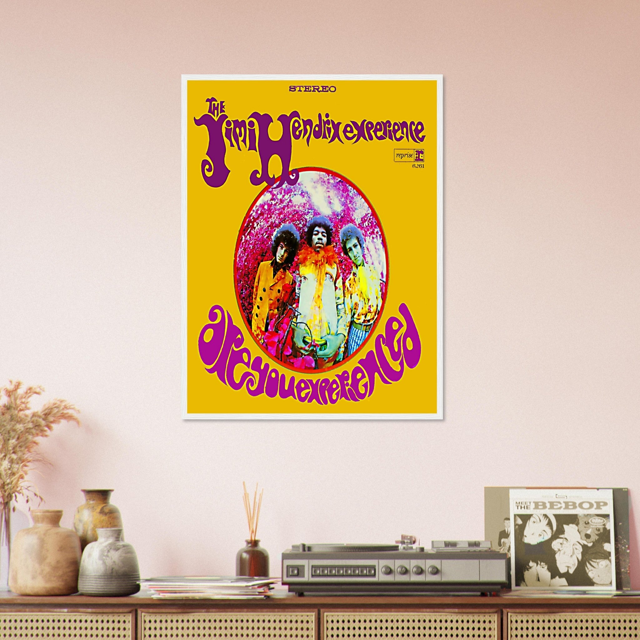 Jimi Hendrix Framed, Jimi Hendrix Experience Album Cover - Jimi Hendrix Framed Print - Psychedelic Rock UK, EU USA Domestic Shipping - WallArtPrints4U