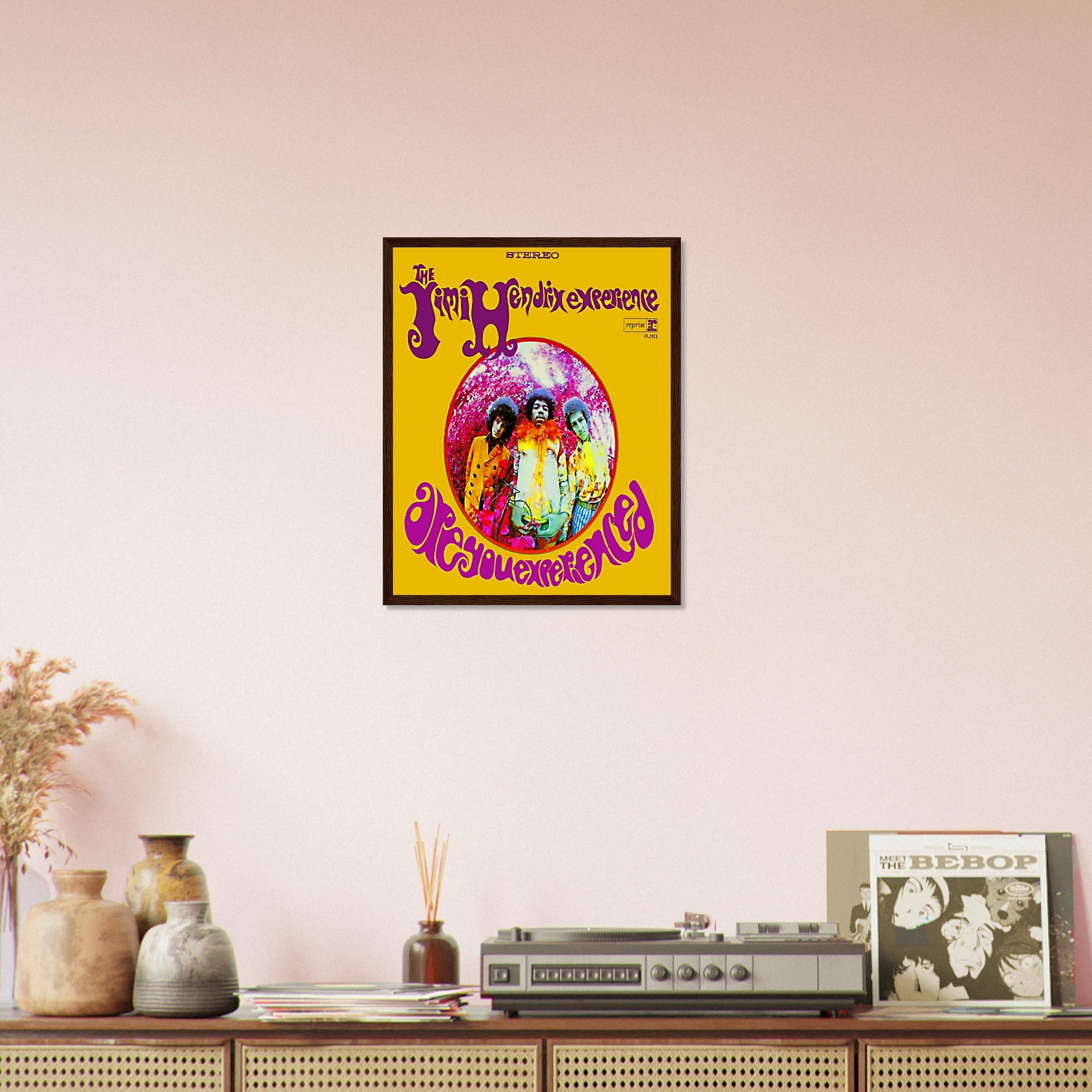 Jimi Hendrix Framed, Jimi Hendrix Experience Album Cover - Jimi Hendrix Framed Print - Psychedelic Rock UK, EU USA Domestic Shipping - WallArtPrints4U