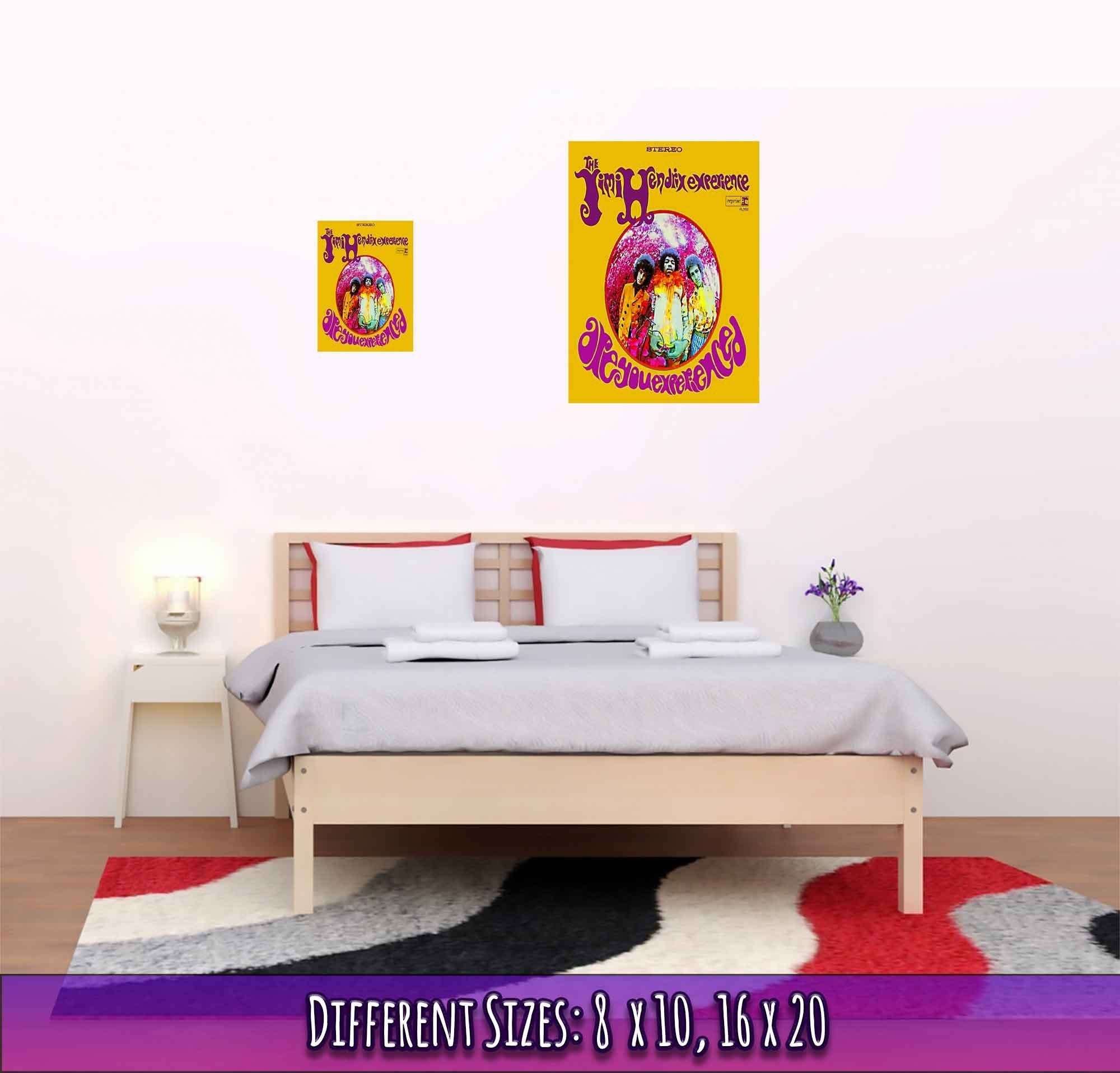 Traditional Jaipur Jimmy Hendrix poster, hippie wandtapijt, Indiase Traditional Jaipur Jimmy Hendrix poster, hippie wandtapijt, Indiase