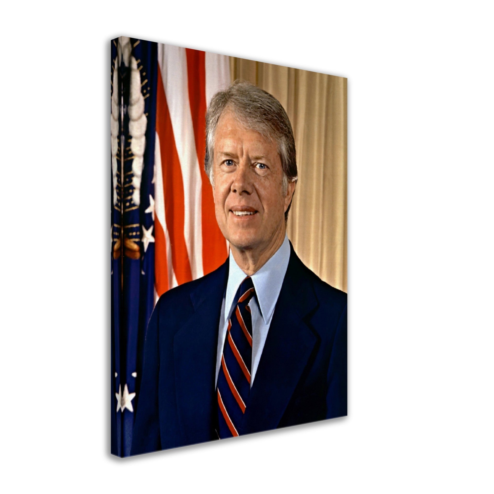 Jimmy Carter Canvas, 39th President Of These United States, Vintage Photo Portrait - Jimmy Carter Canvas Print - WallArtPrints4U