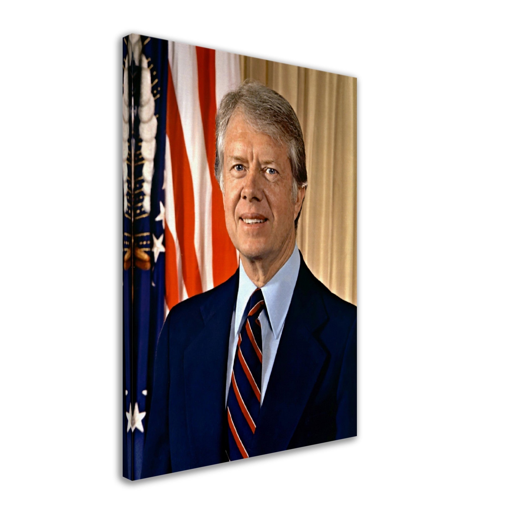 Jimmy Carter Canvas, 39th President Of These United States, Vintage Photo Portrait - Jimmy Carter Canvas Print - WallArtPrints4U