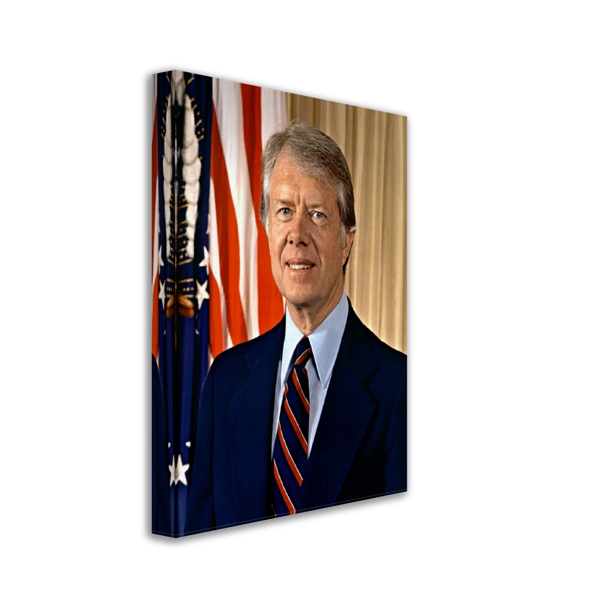 Jimmy Carter Canvas, 39th President Of These United States, Vintage Photo Portrait - Jimmy Carter Canvas Print - WallArtPrints4U