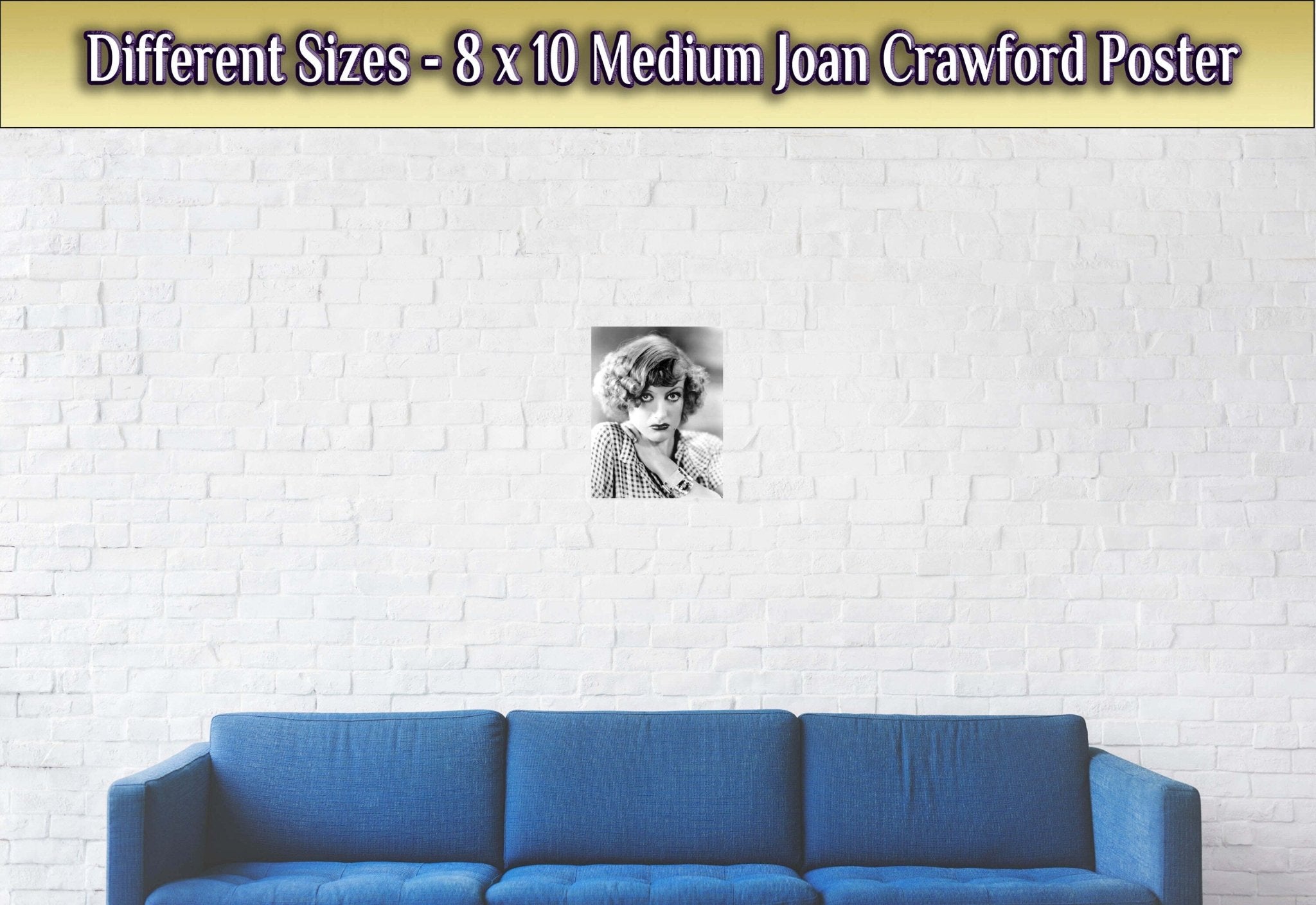 Joan Crawford Poster, Baby Jane Star, Vintage Photo - Iconic Joan Crawford Print - Hollywood Silver Screen Star - WallArtPrints4U