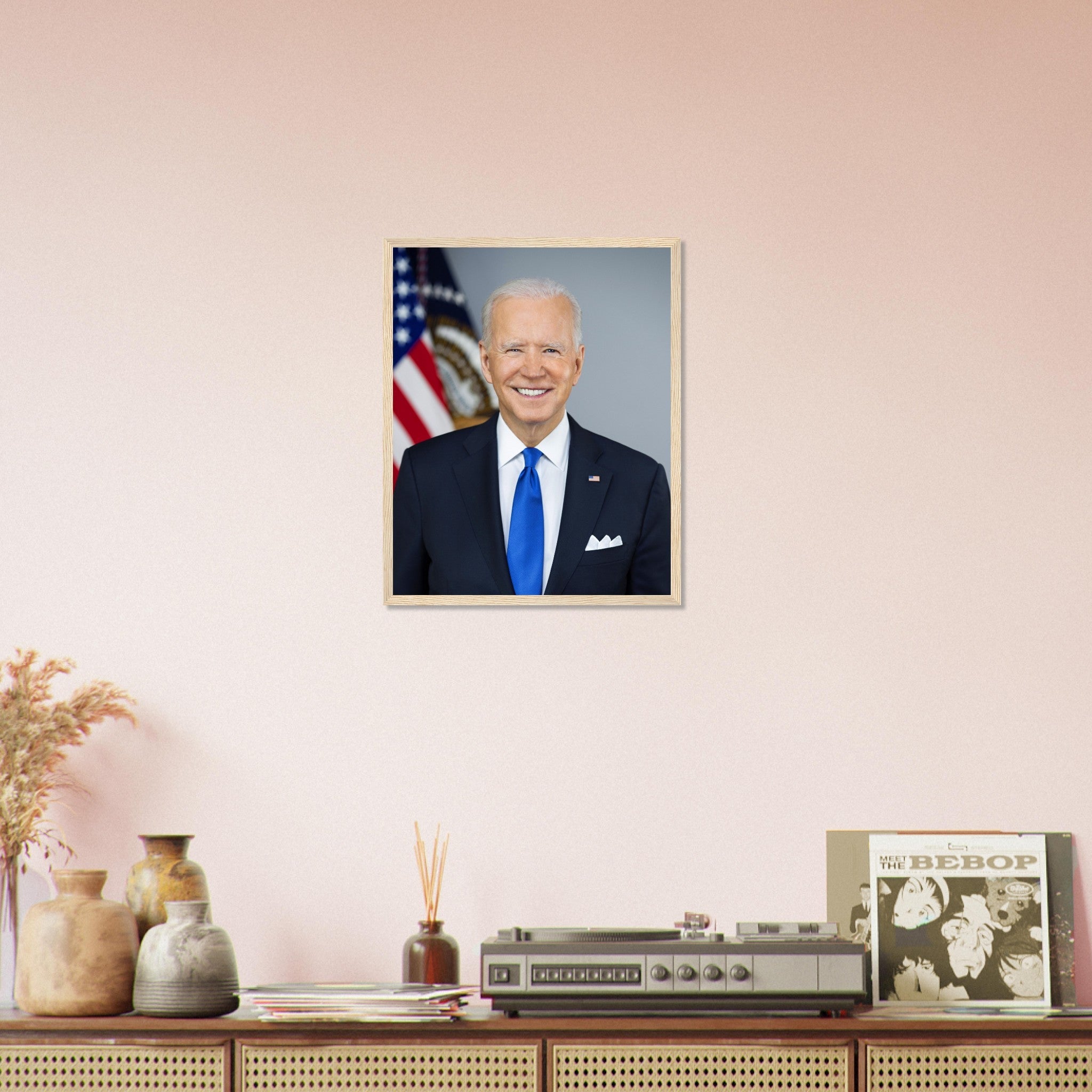 Joe Biden Framed, 46th President Of The USA - Joe Biden Framed Print UK, EU USA Domestic Shipping - WallArtPrints4U