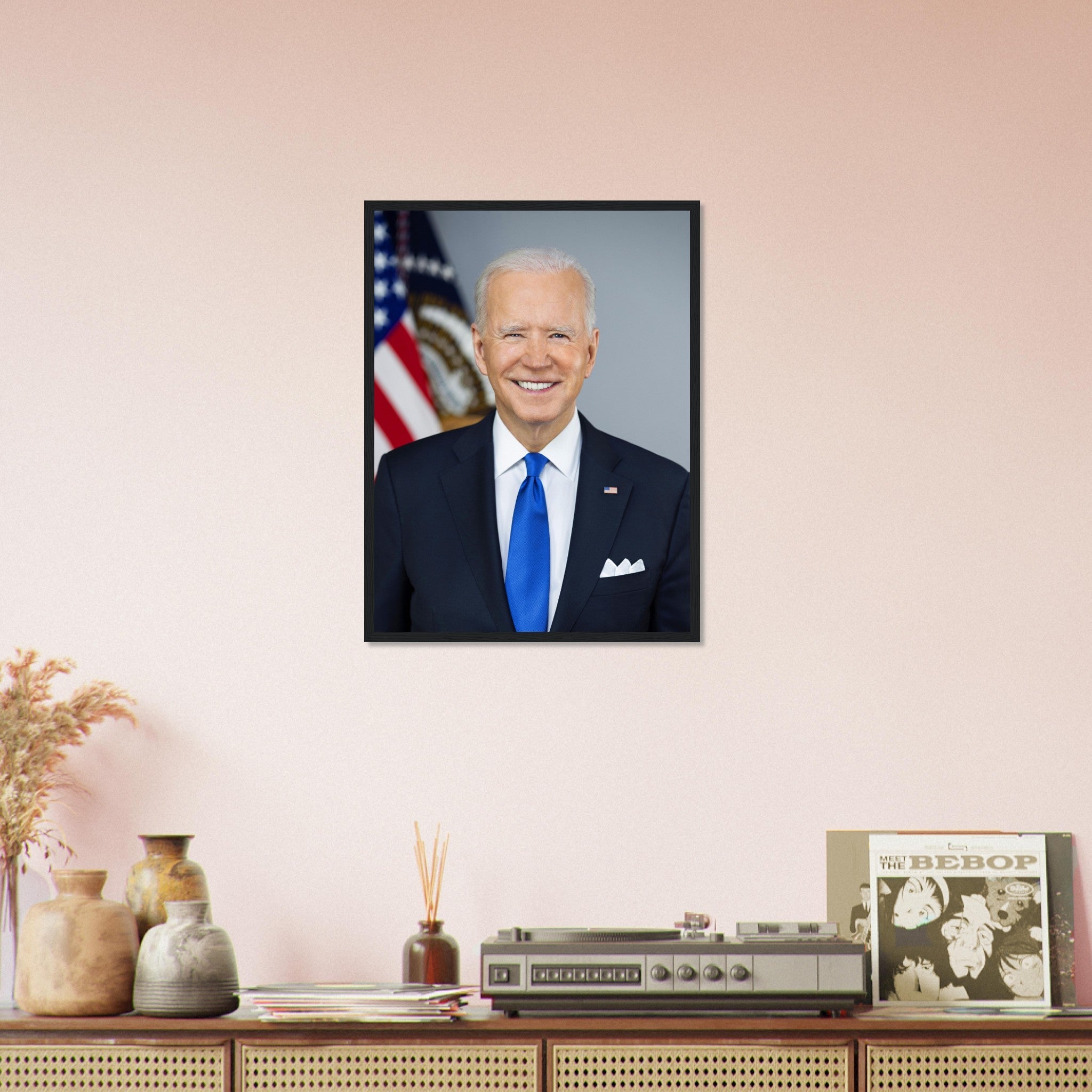 Joe Biden Framed, 46th President Of The USA - Joe Biden Framed Print UK, EU USA Domestic Shipping - WallArtPrints4U