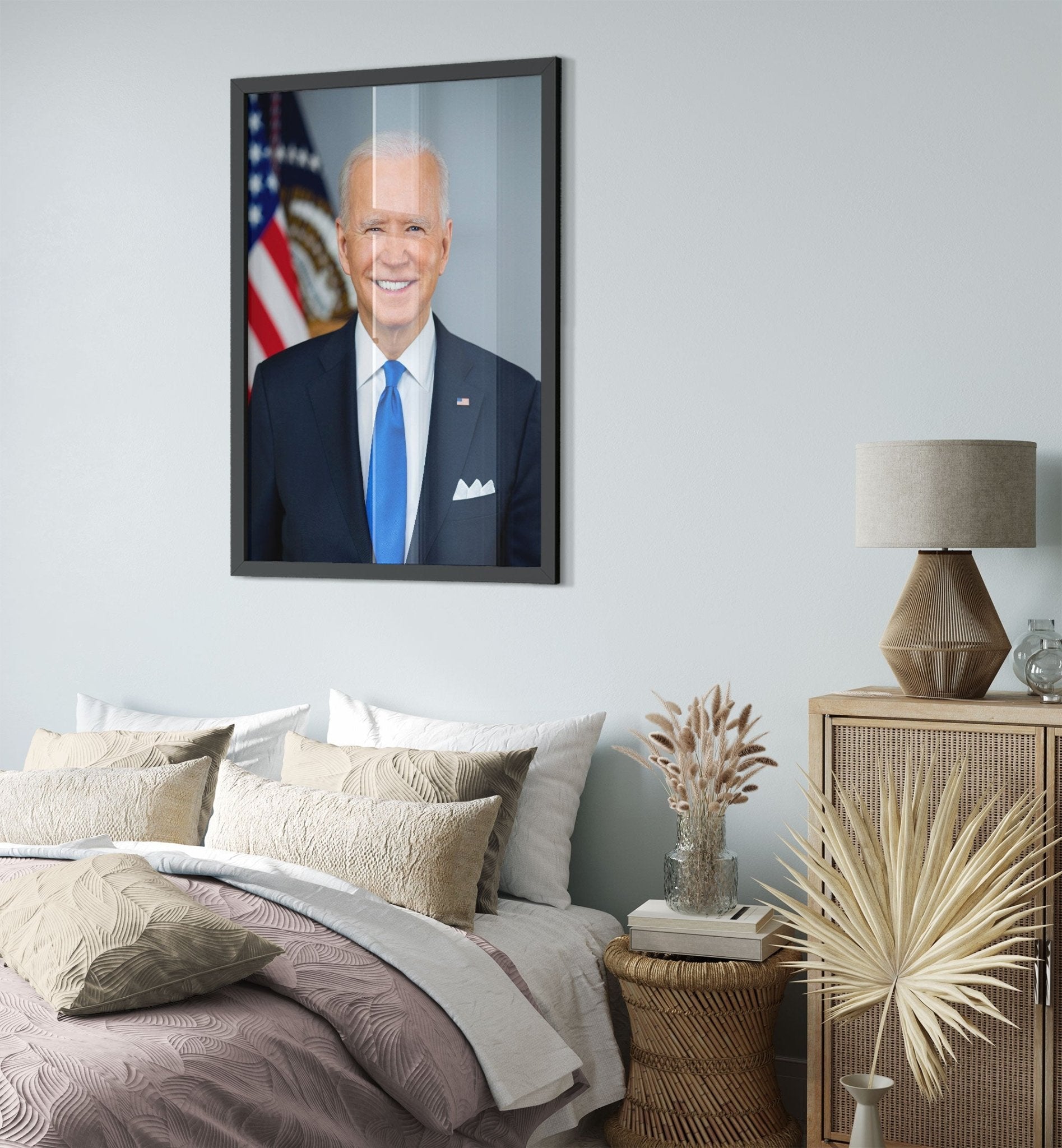 Joe Biden Framed, 46th President Of The USA - Joe Biden Framed Print UK, EU USA Domestic Shipping - WallArtPrints4U