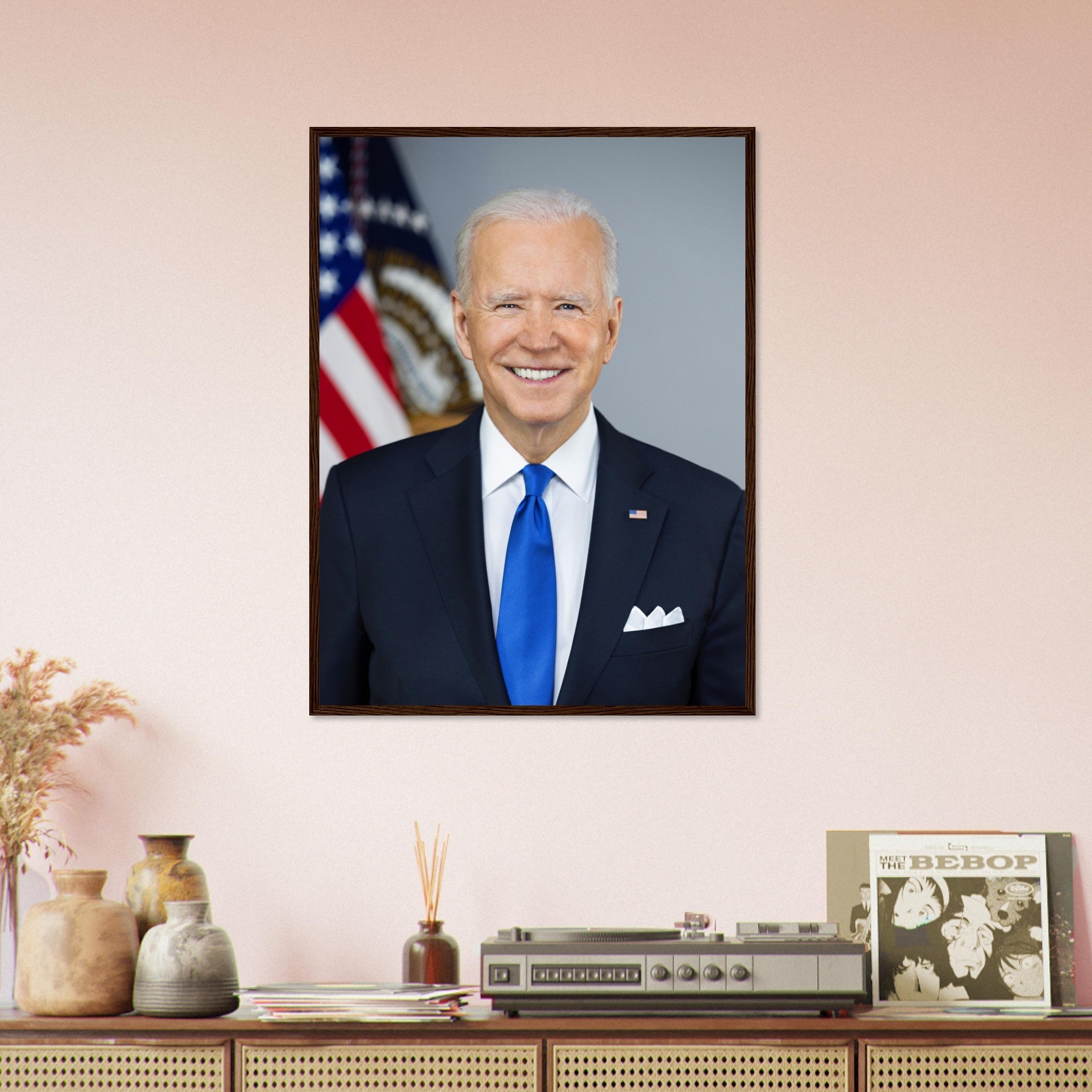 Joe Biden Framed, 46th President Of The USA - Joe Biden Framed Print UK, EU USA Domestic Shipping - WallArtPrints4U