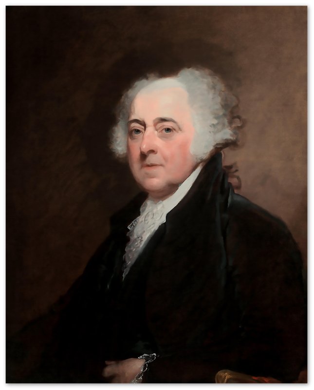 John Adams Poster, 2nd President Of Usa, Vintage Portrait - John Adams Print - WallArtPrints4U