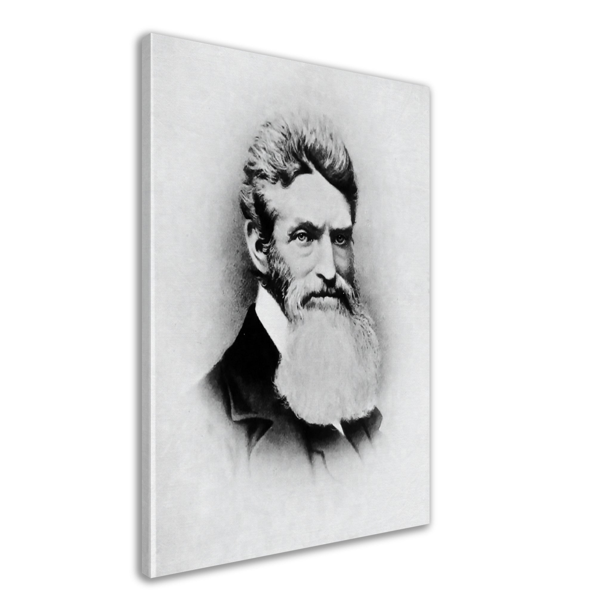 John Brown Canvas, Abolitionist, Terrorist Or Freedom Fighter? Vintage Photo John Brown Canvas Print Circa 1857 - WallArtPrints4U