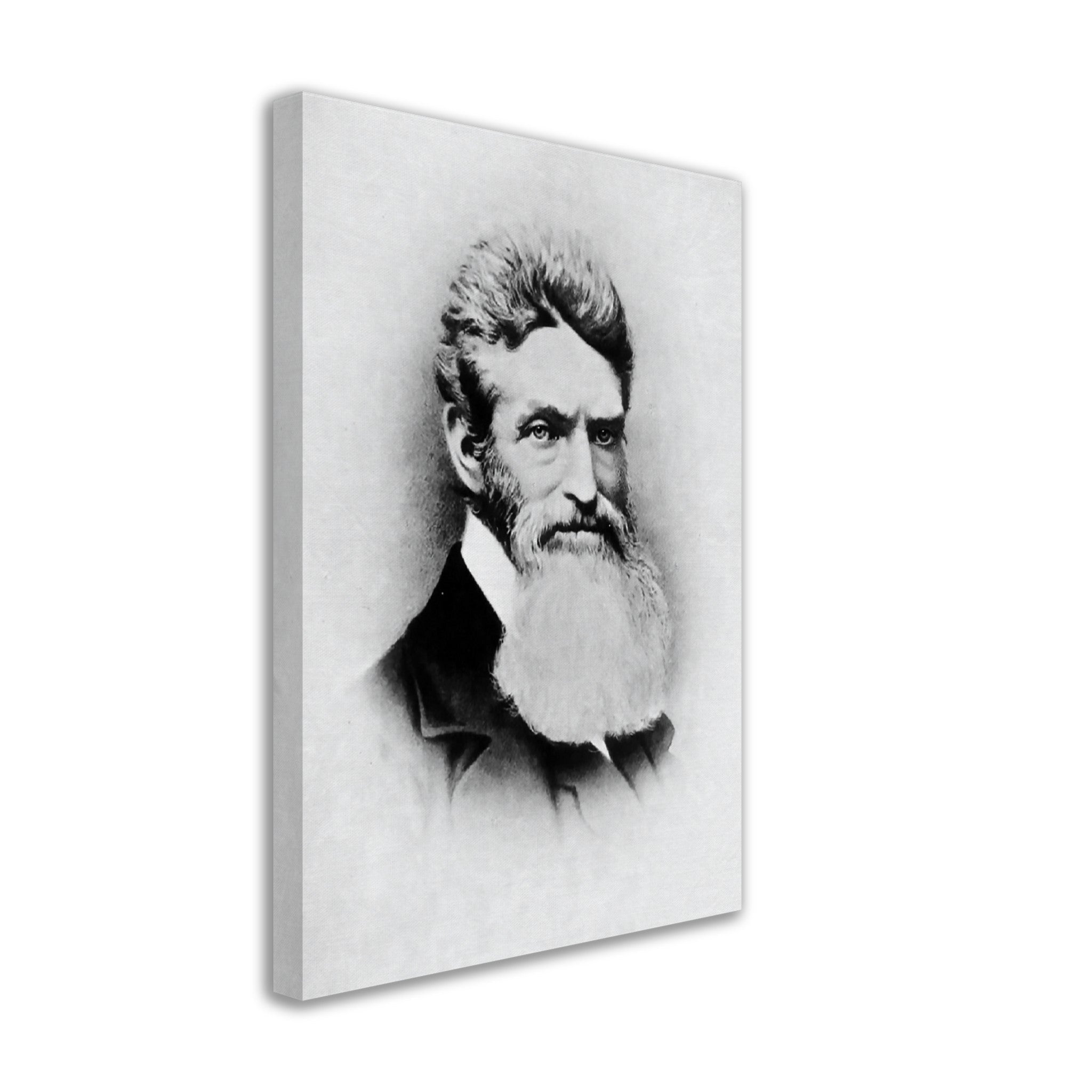 John Brown Canvas, Abolitionist, Terrorist Or Freedom Fighter? Vintage Photo John Brown Canvas Print Circa 1857 - WallArtPrints4U