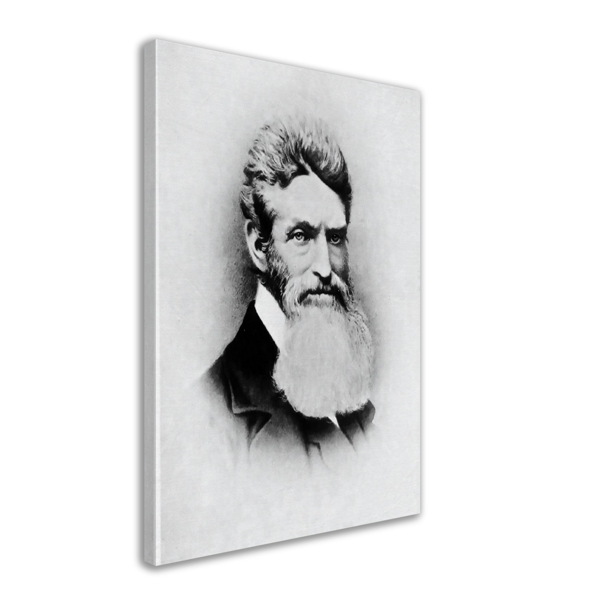 John Brown Canvas, Abolitionist, Terrorist Or Freedom Fighter? Vintage Photo John Brown Canvas Print Circa 1857 - WallArtPrints4U