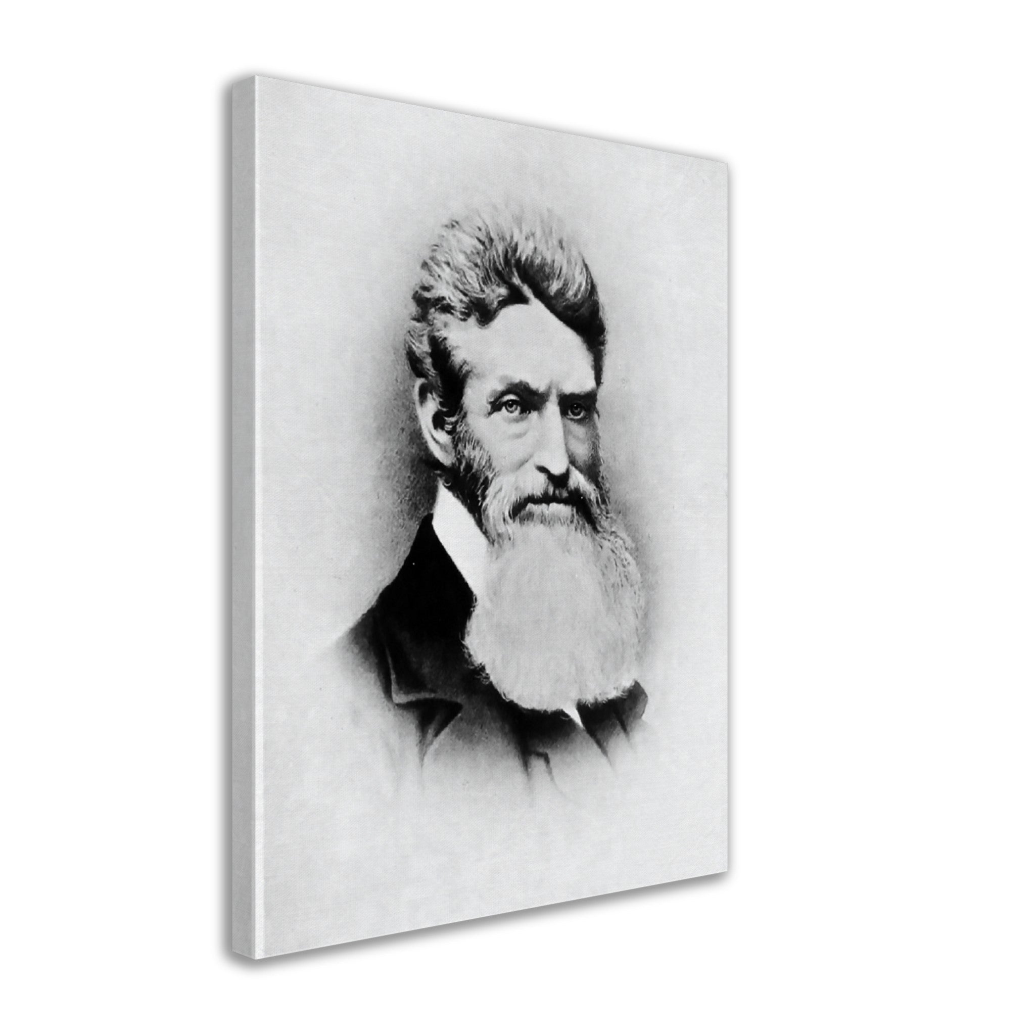 John Brown Canvas, Abolitionist, Terrorist Or Freedom Fighter? Vintage Photo John Brown Canvas Print Circa 1857 - WallArtPrints4U