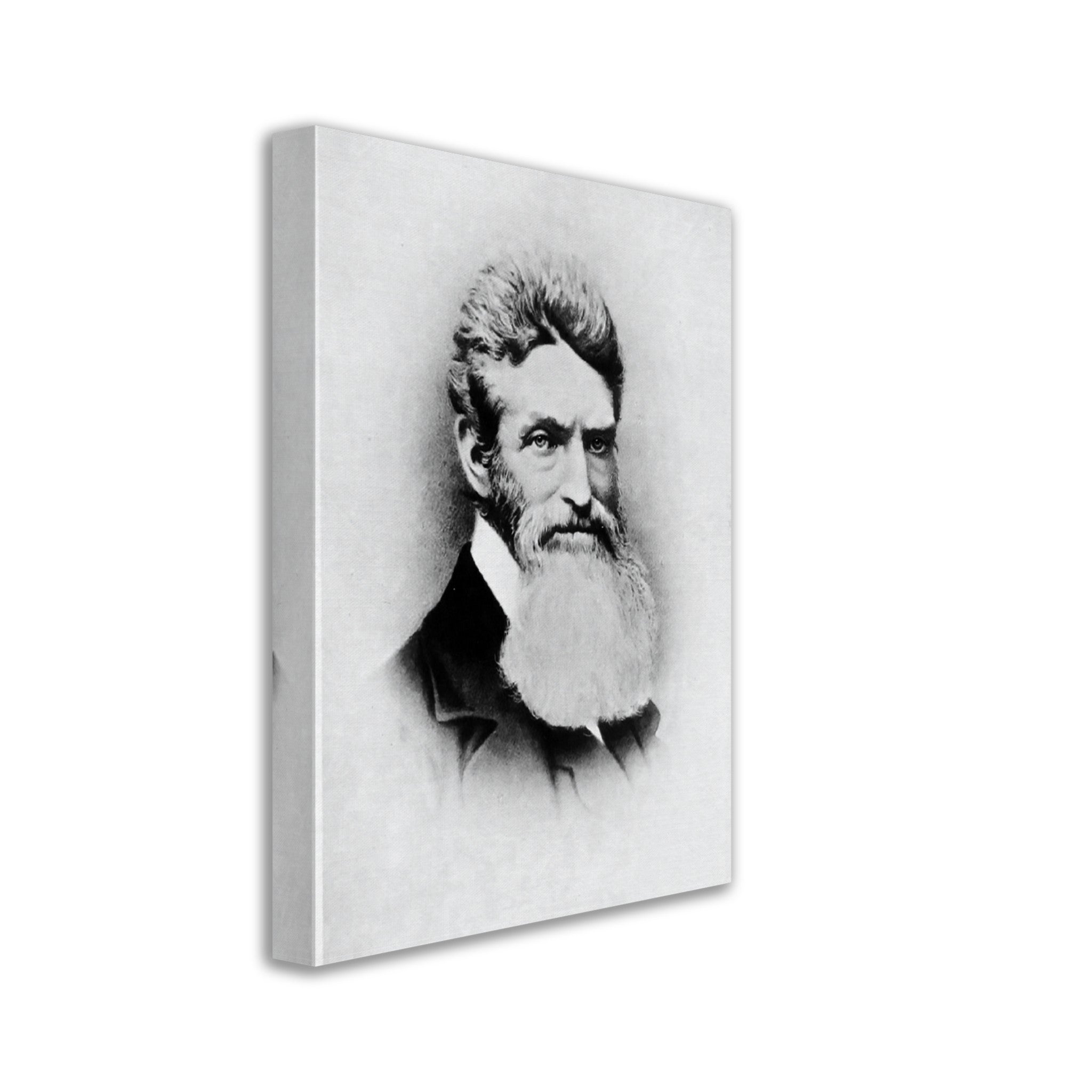 John Brown Canvas, Abolitionist, Terrorist Or Freedom Fighter? Vintage Photo John Brown Canvas Print Circa 1857 - WallArtPrints4U