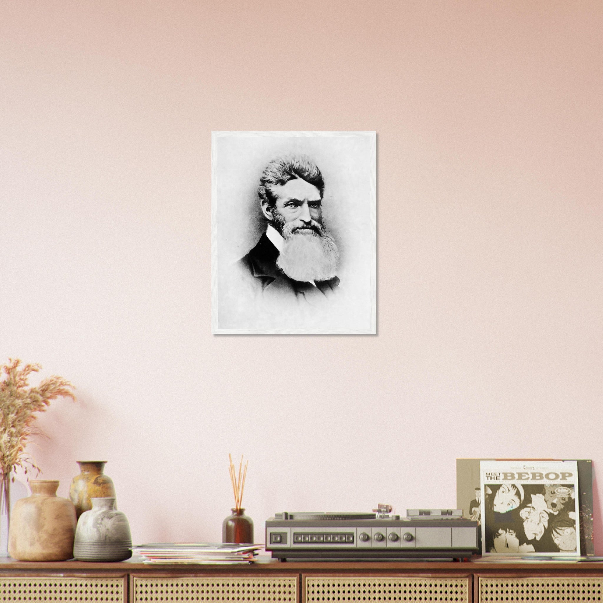 John Brown Framed, Abolitionist, Terrorist Or Freedom Fighter? Vintage Photo John Brown Framed Print Circa 1857 - WallArtPrints4U
