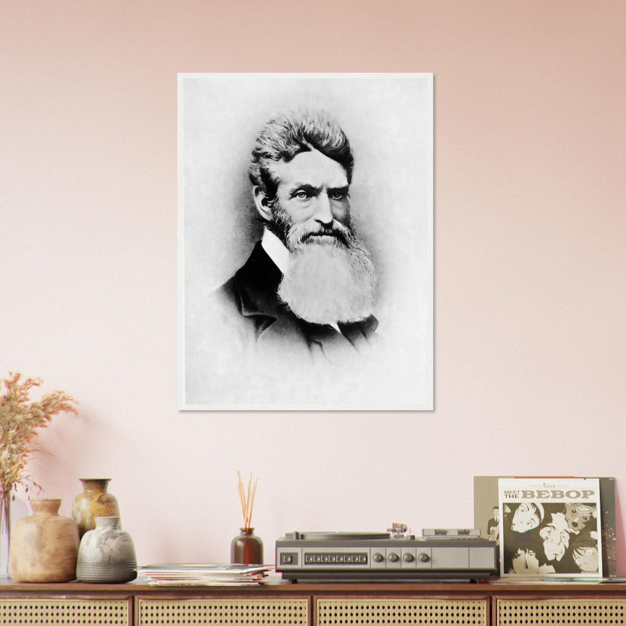 John Brown Framed, Abolitionist, Terrorist Or Freedom Fighter? Vintage Photo John Brown Framed Print Circa 1857 - WallArtPrints4U