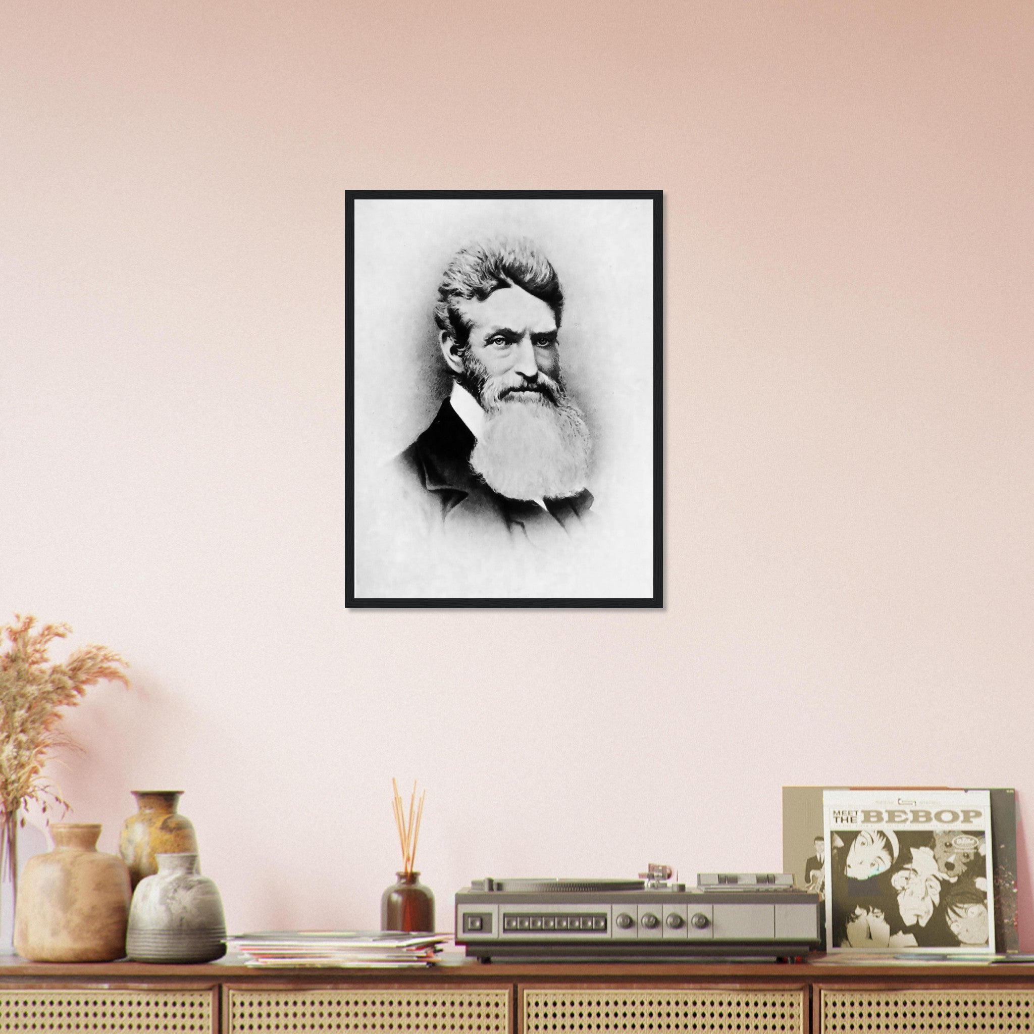 John Brown Framed, Abolitionist, Terrorist Or Freedom Fighter? Vintage Photo John Brown Framed Print Circa 1857 - WallArtPrints4U