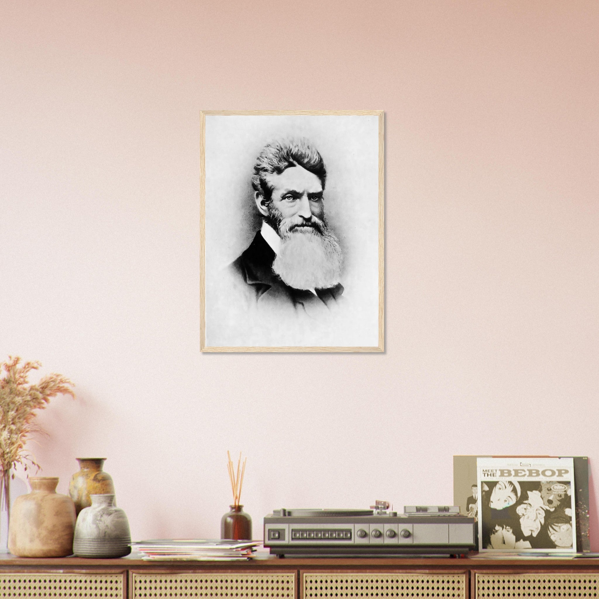 John Brown Framed, Abolitionist, Terrorist Or Freedom Fighter? Vintage Photo John Brown Framed Print Circa 1857 - WallArtPrints4U